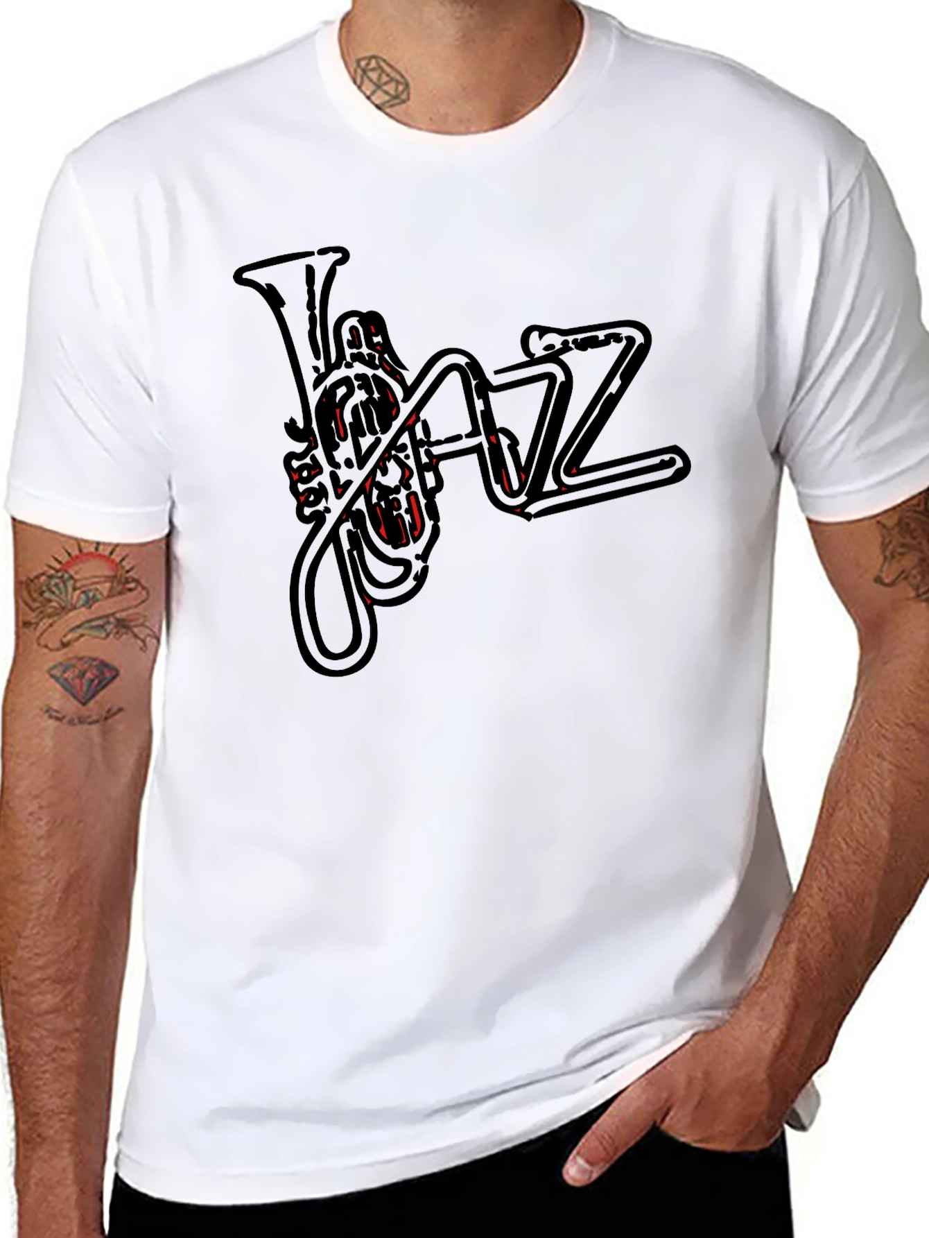 Jazz Music T-Shirt - Trumpet Design