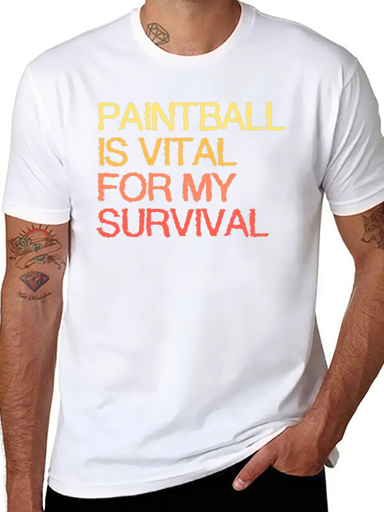 Paintball Survival Graphic T-Shirt - Gamer Style
