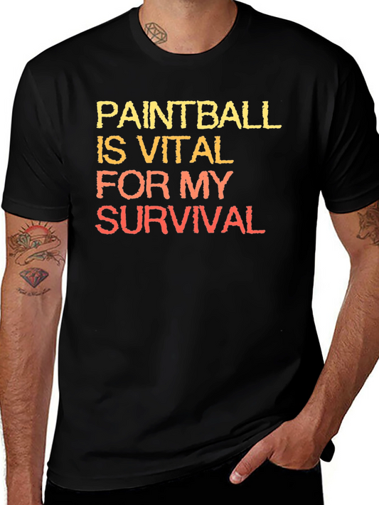 Paintball Survival Graphic T-Shirt - Gamer Style