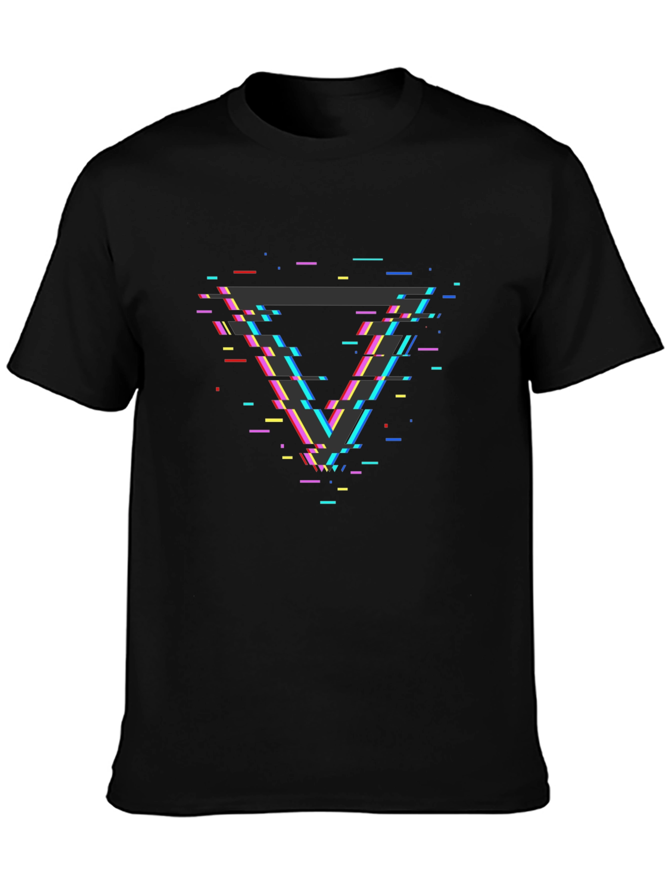 Geometric Glitch T-Shirt