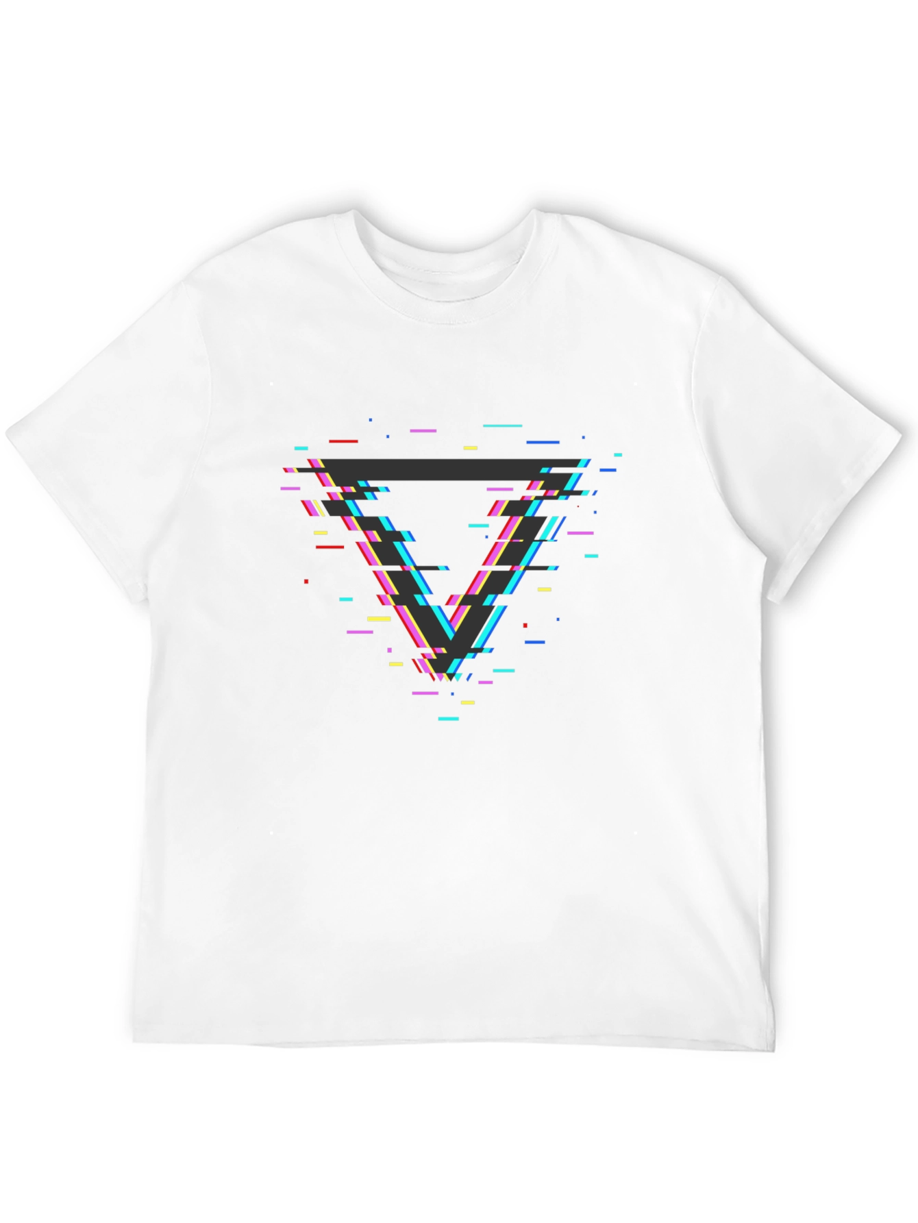 Geometric Glitch T-Shirt