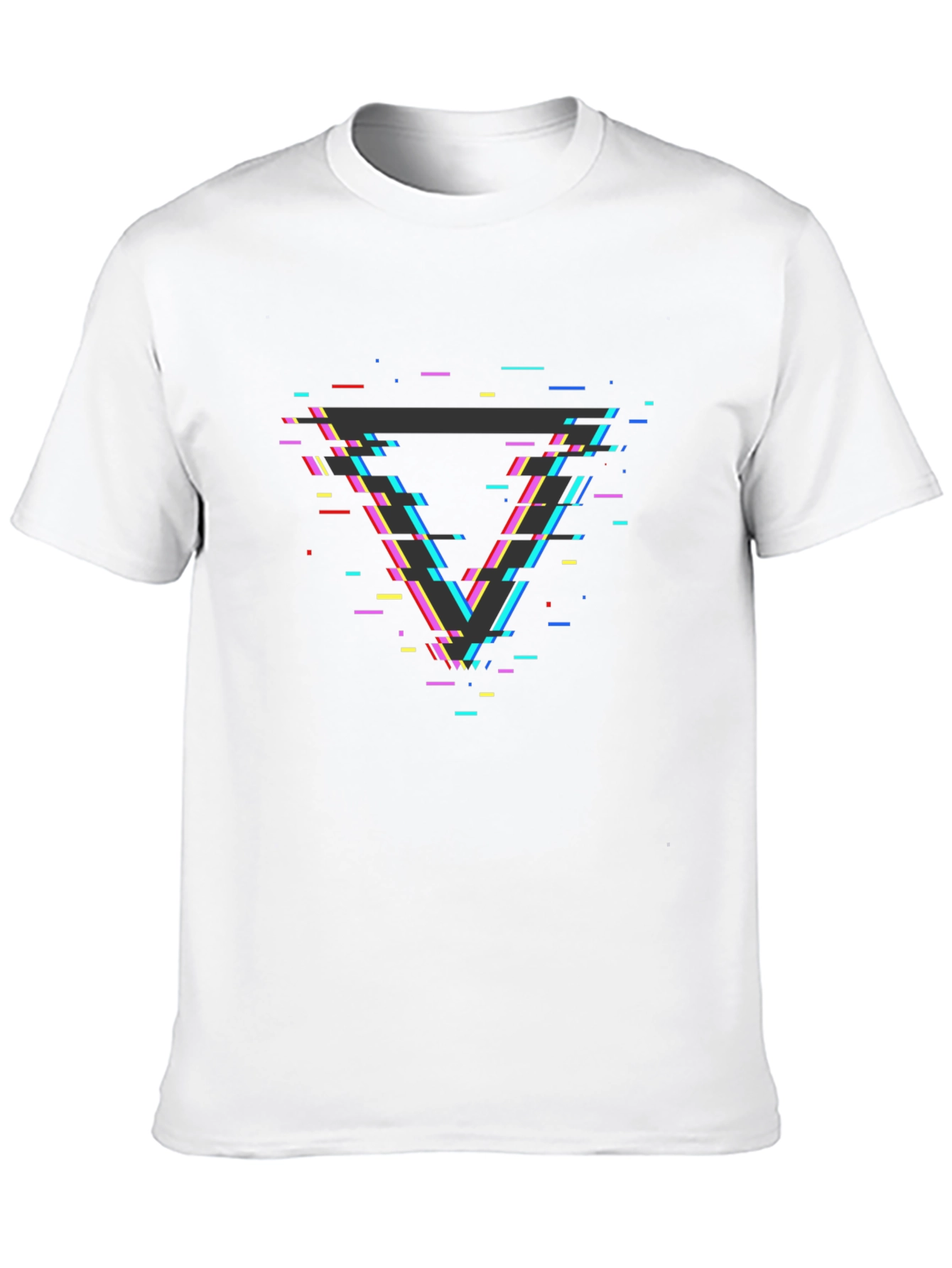 Geometric Glitch T-Shirt