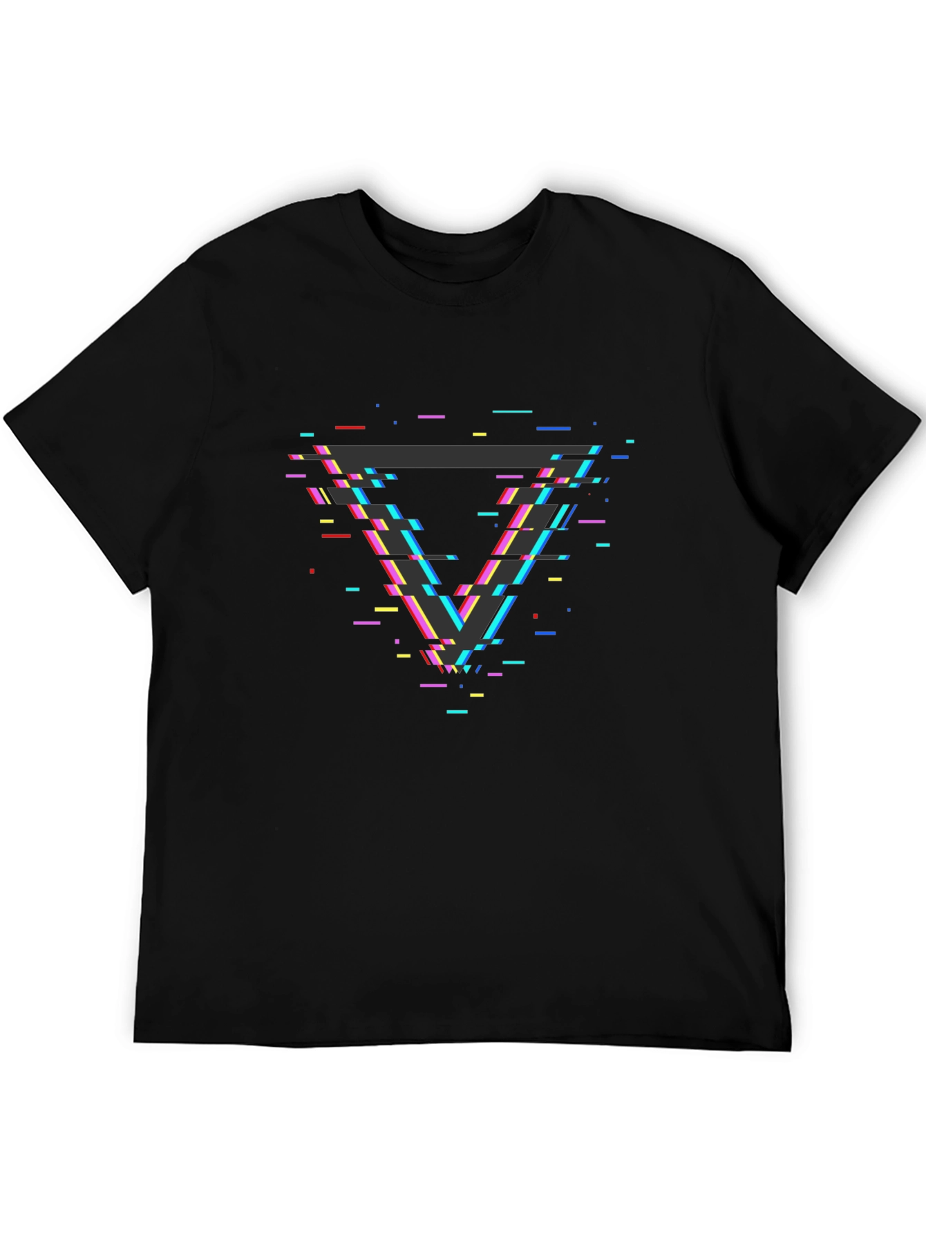 Geometric Glitch T-Shirt