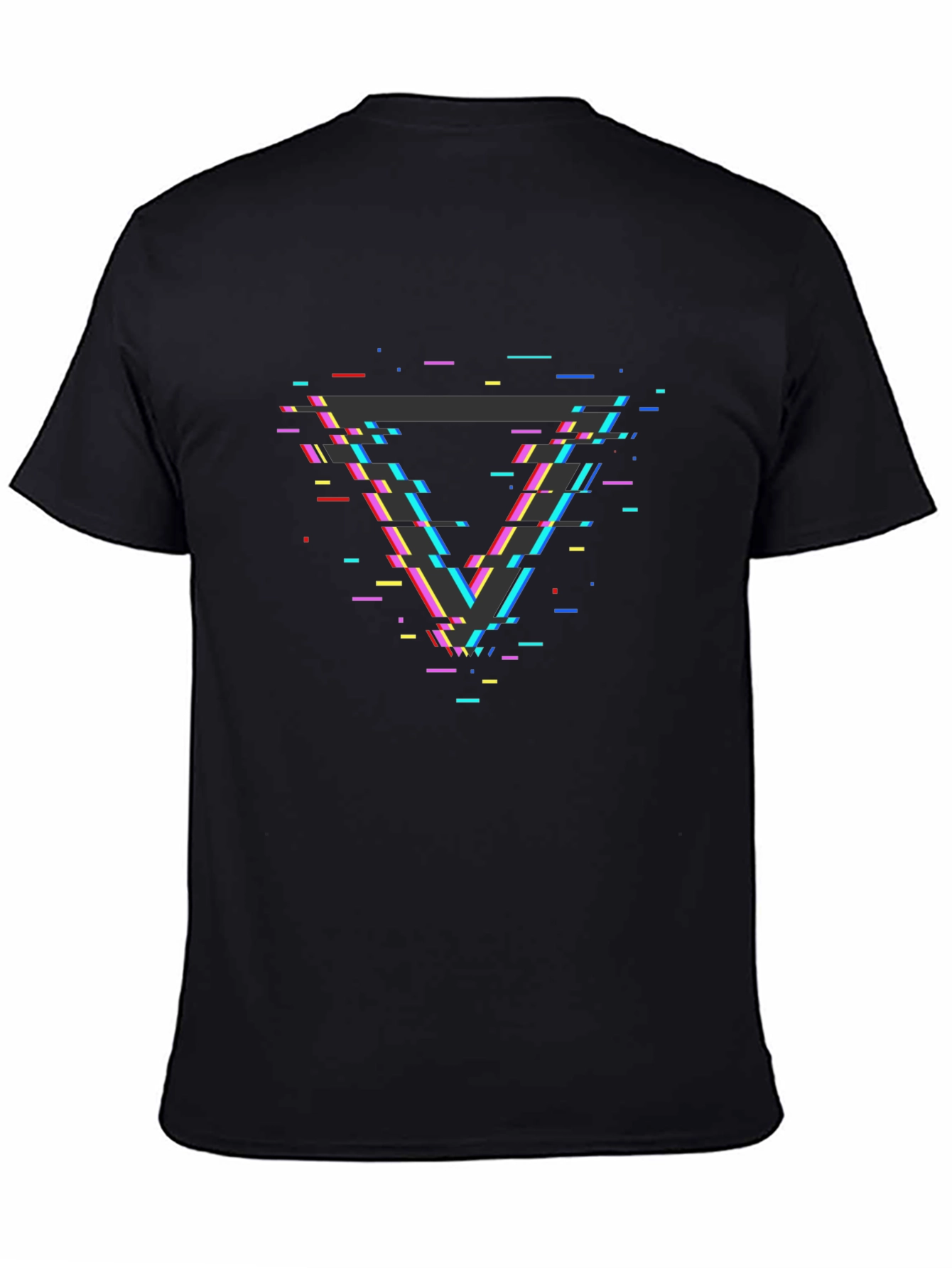 Geometric Glitch T-Shirt