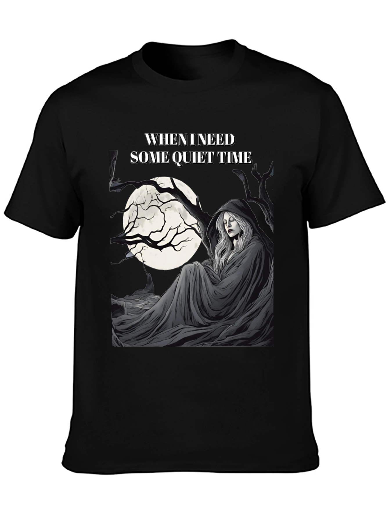 Quiet Time Graphic T-Shirt - Dark Humor Tee