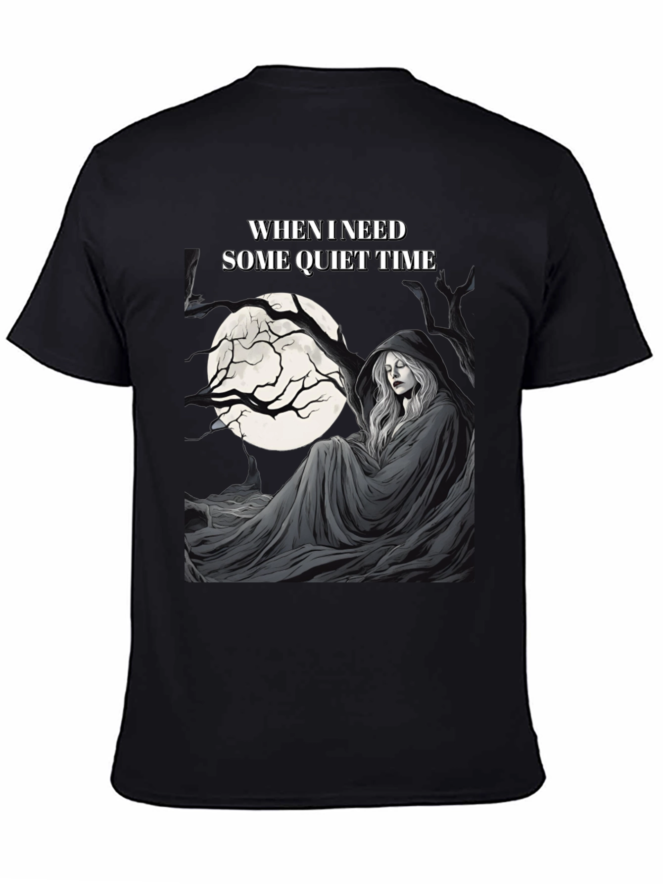 Quiet Time Graphic T-Shirt - Dark Humor Tee