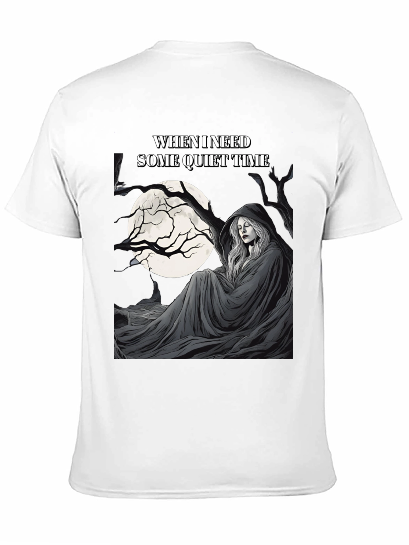 Quiet Time Graphic T-Shirt - Dark Humor Tee