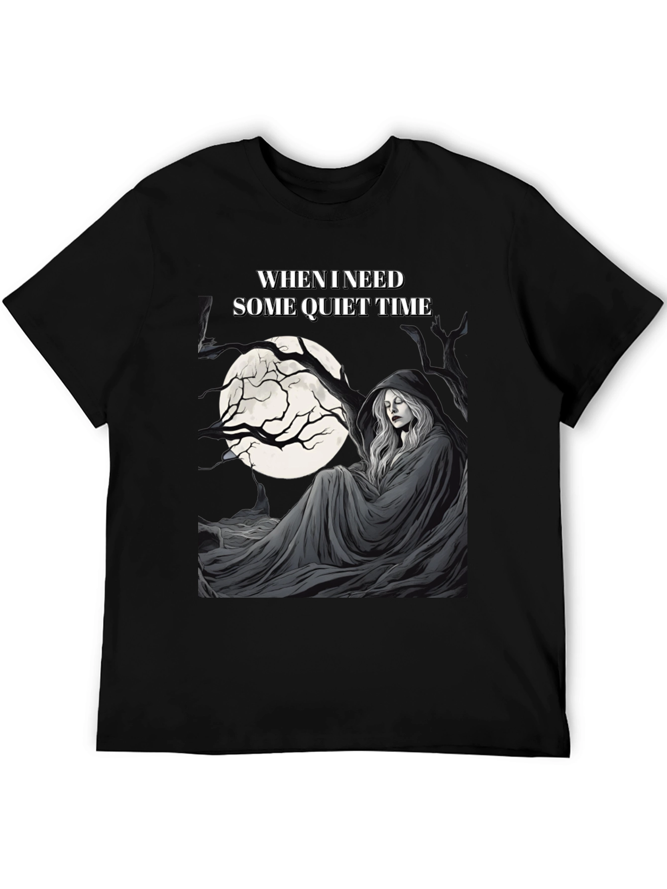 Quiet Time Graphic T-Shirt - Dark Humor Tee