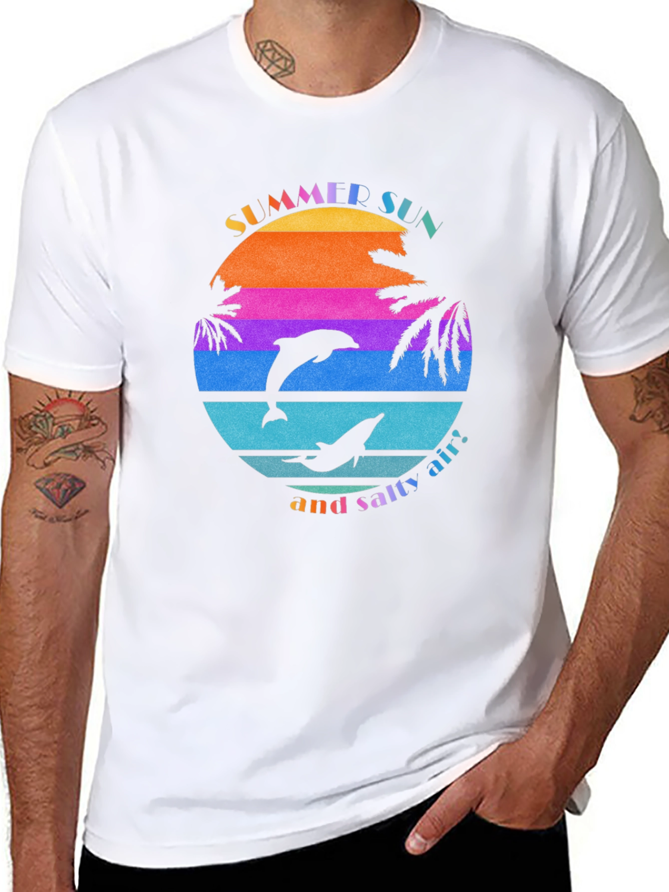 Summer Sun Dolphin Graphic Tee