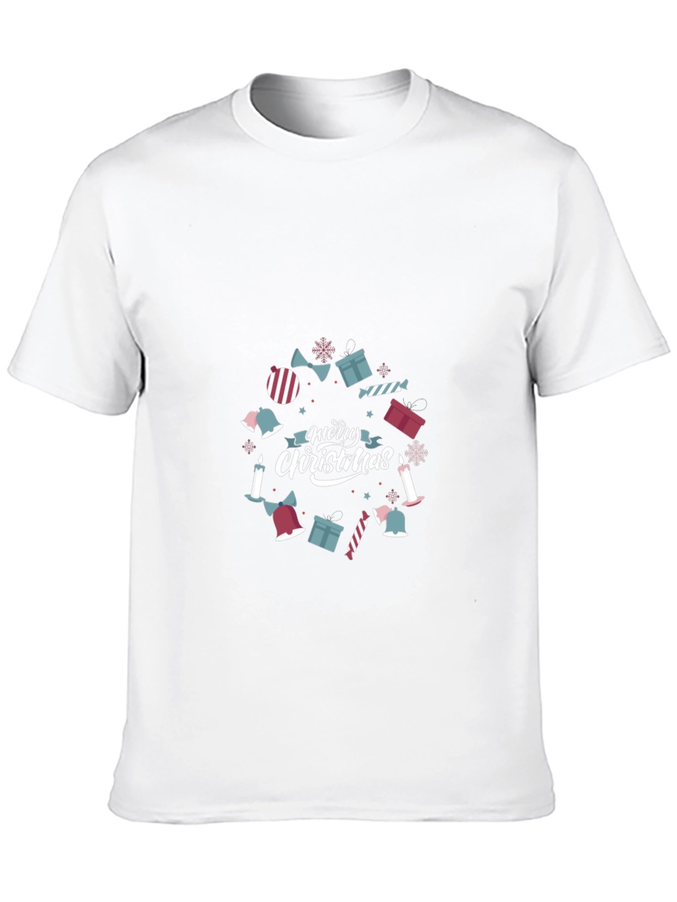Festive Merry Christmas Graphic Tee - Holiday Style