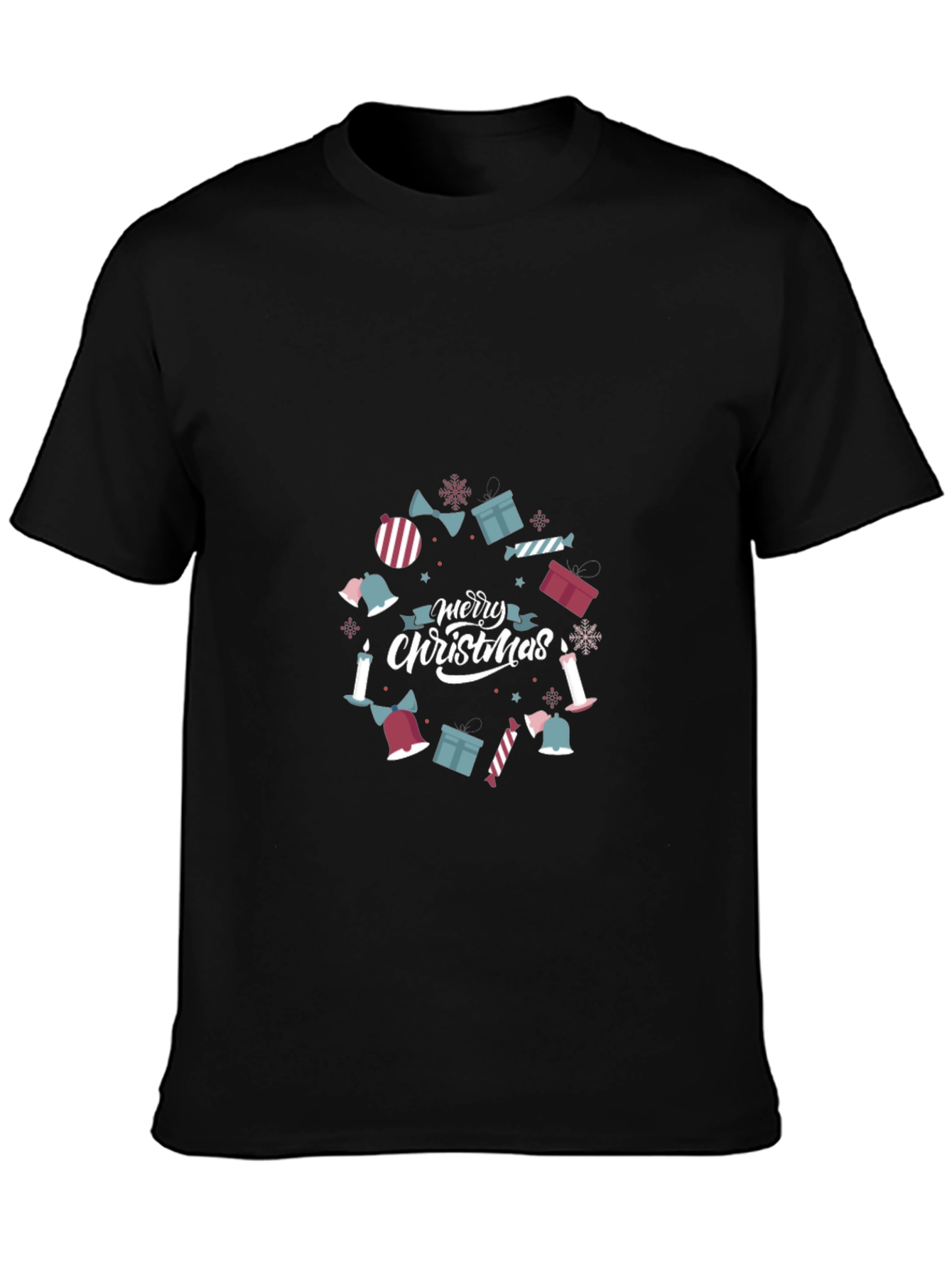 Festive Merry Christmas Graphic Tee - Holiday Style