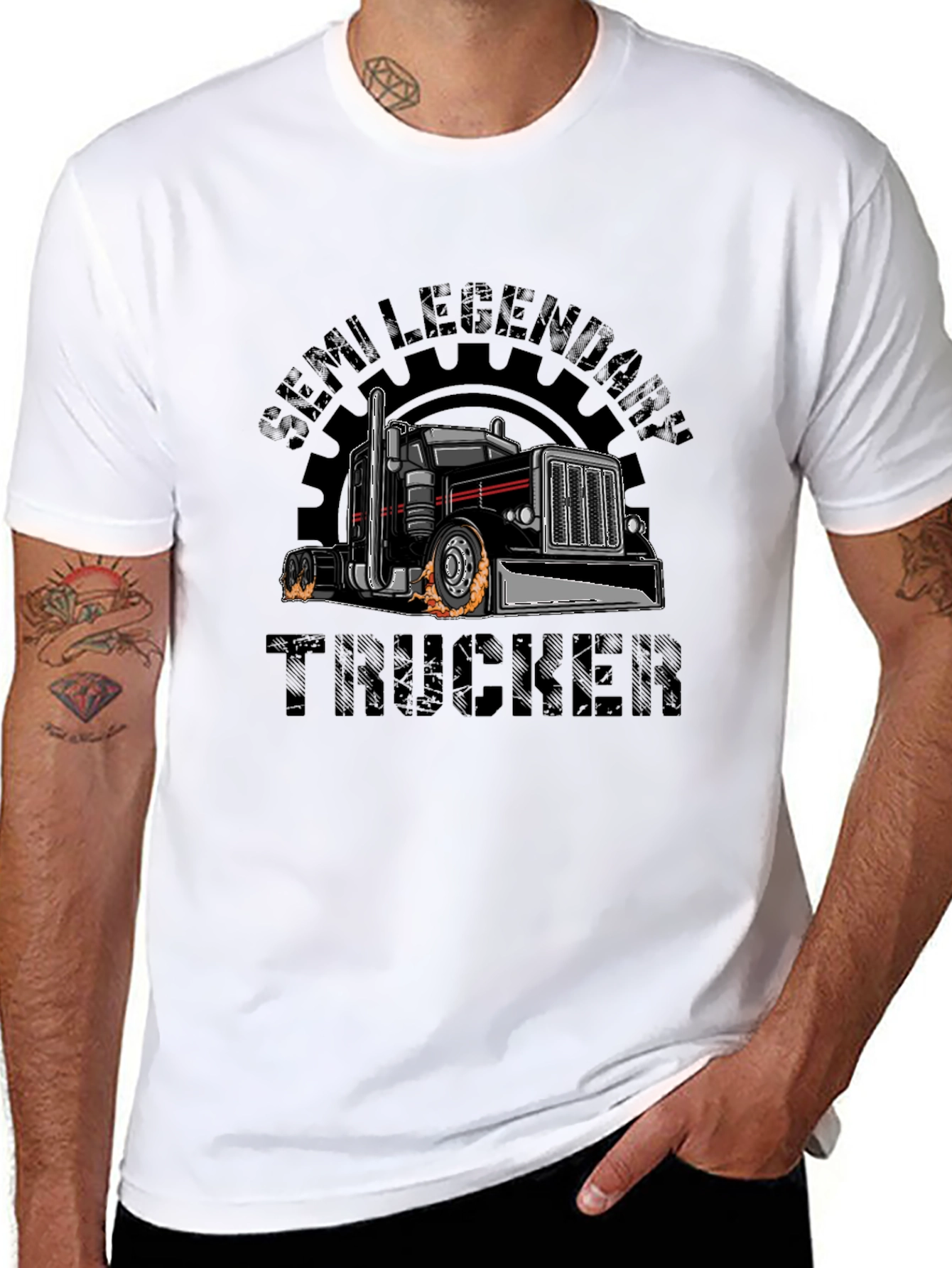 Semi Legendary Trucker Black T-Shirt