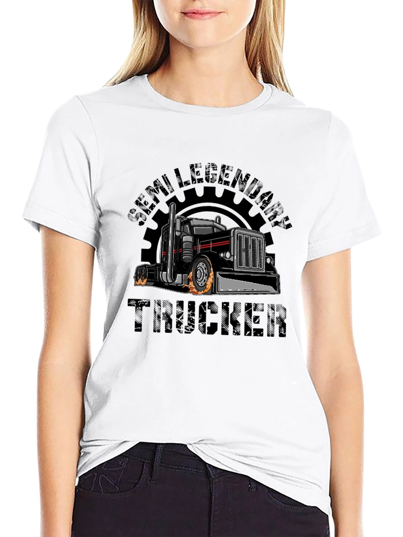 Semi Legendary Trucker Black T-Shirt