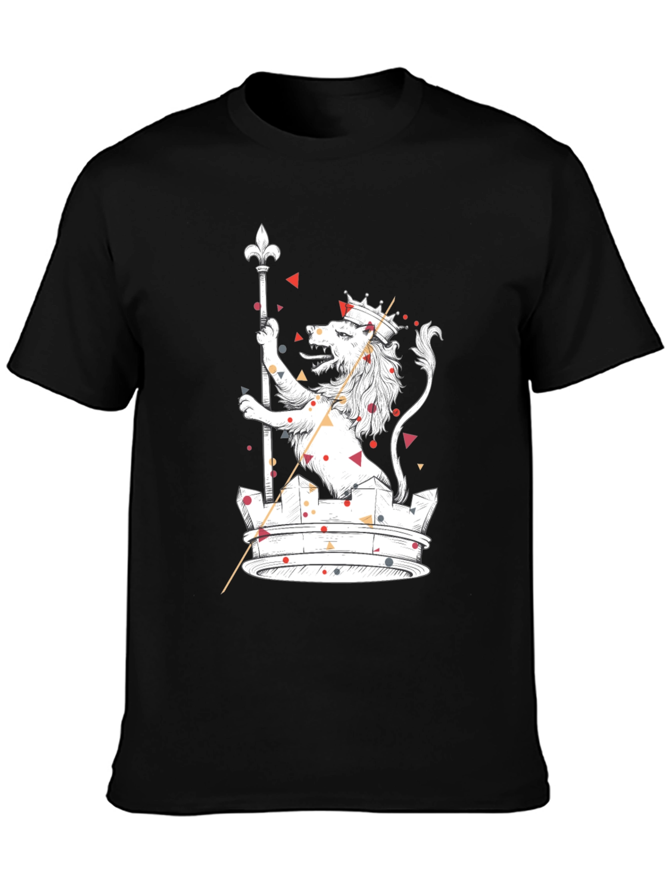 Lion Crown Graphic Tee - Cool Graphic Print