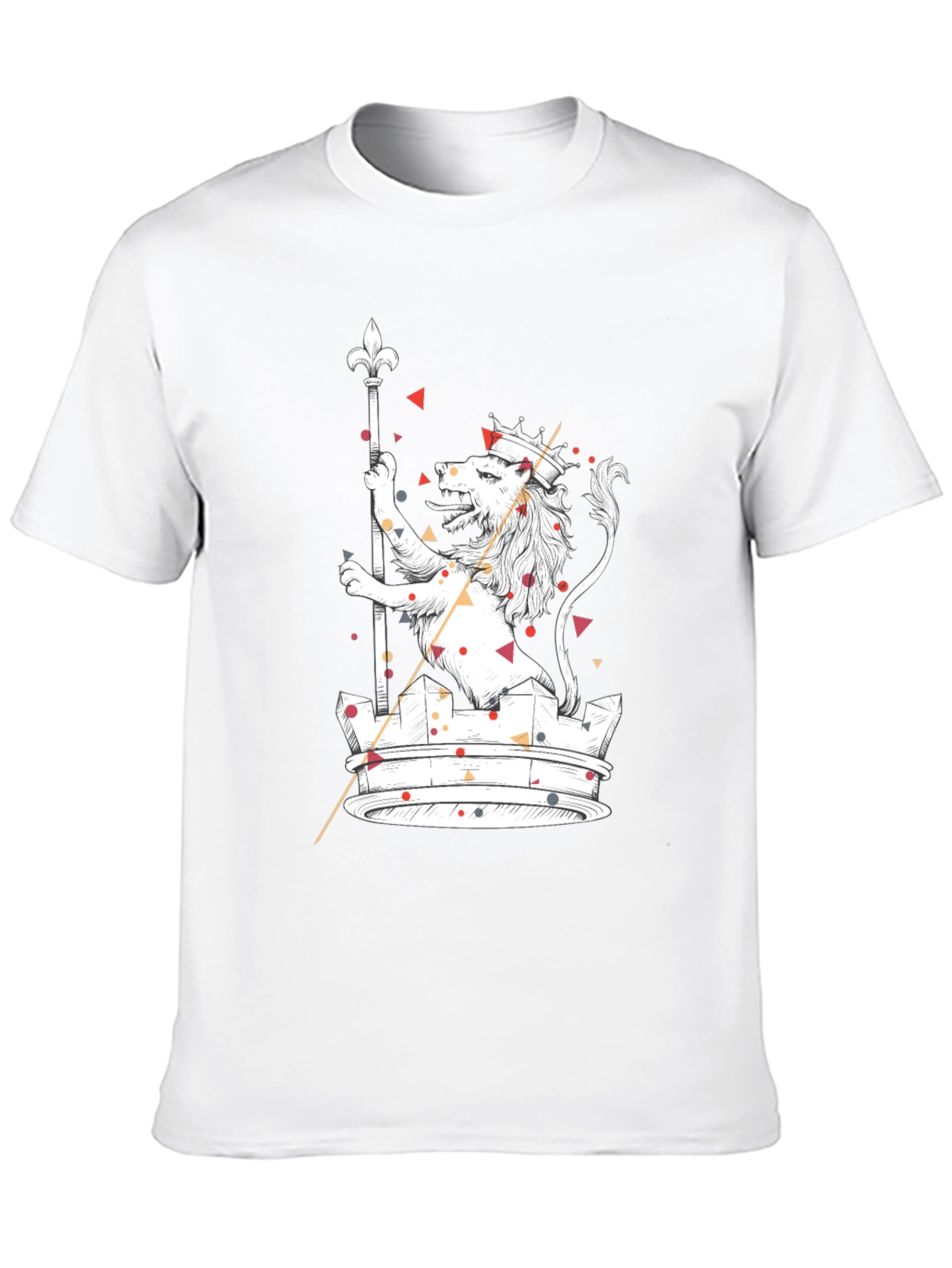 Lion Crown Graphic Tee - Cool Graphic Print