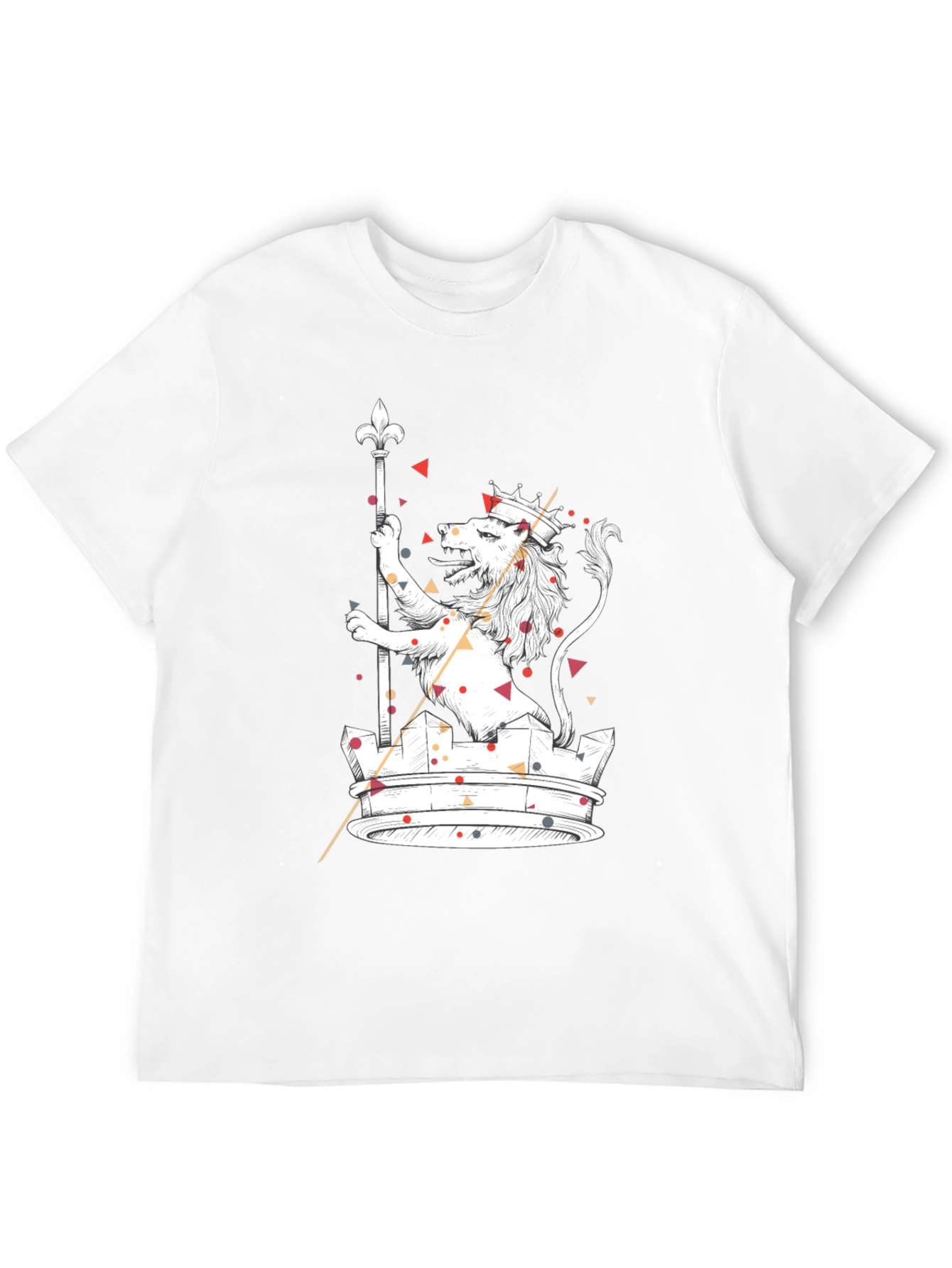 Lion Crown Graphic Tee - Cool Graphic Print