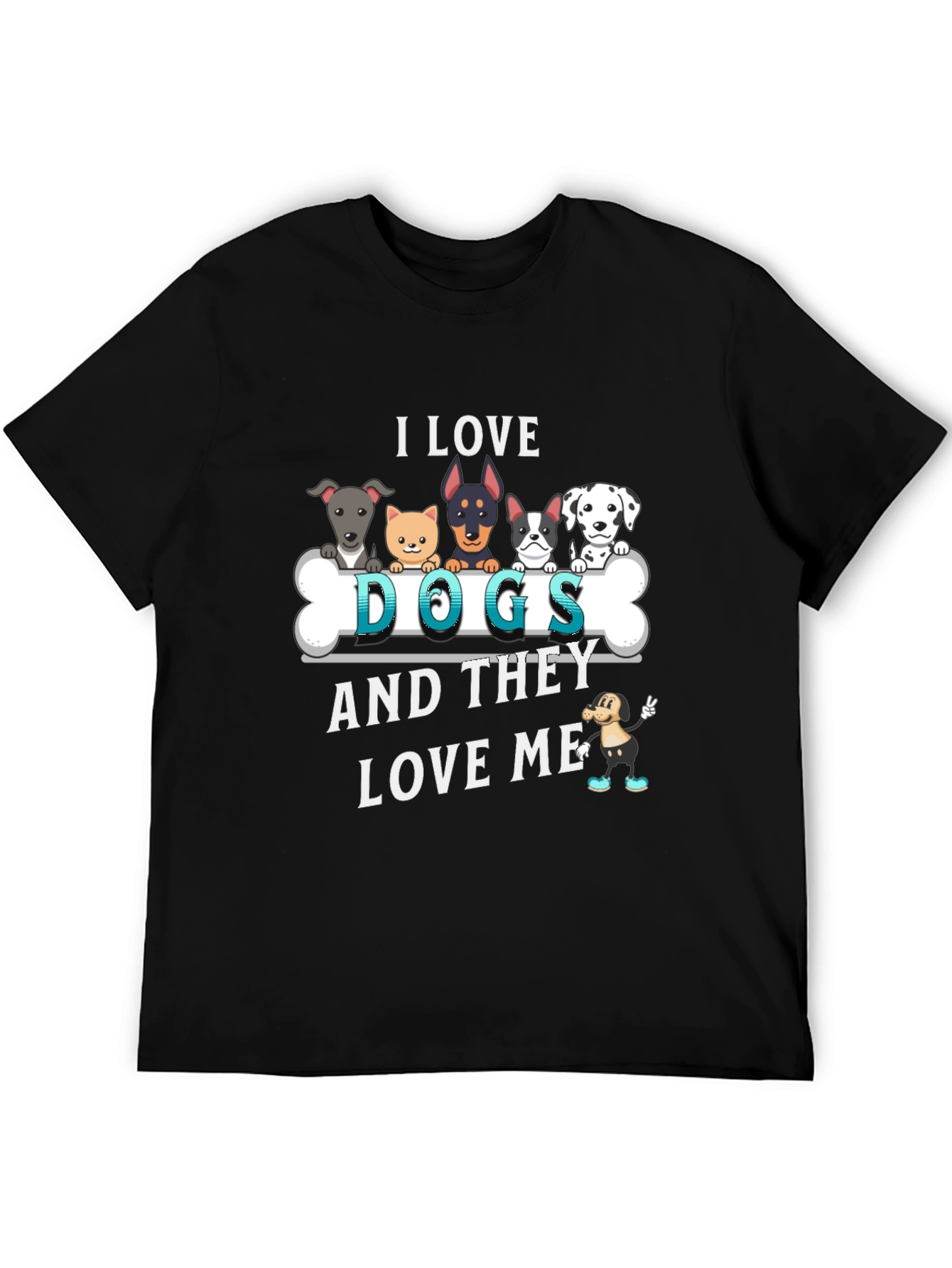 I Love Dogs Graphic Tee