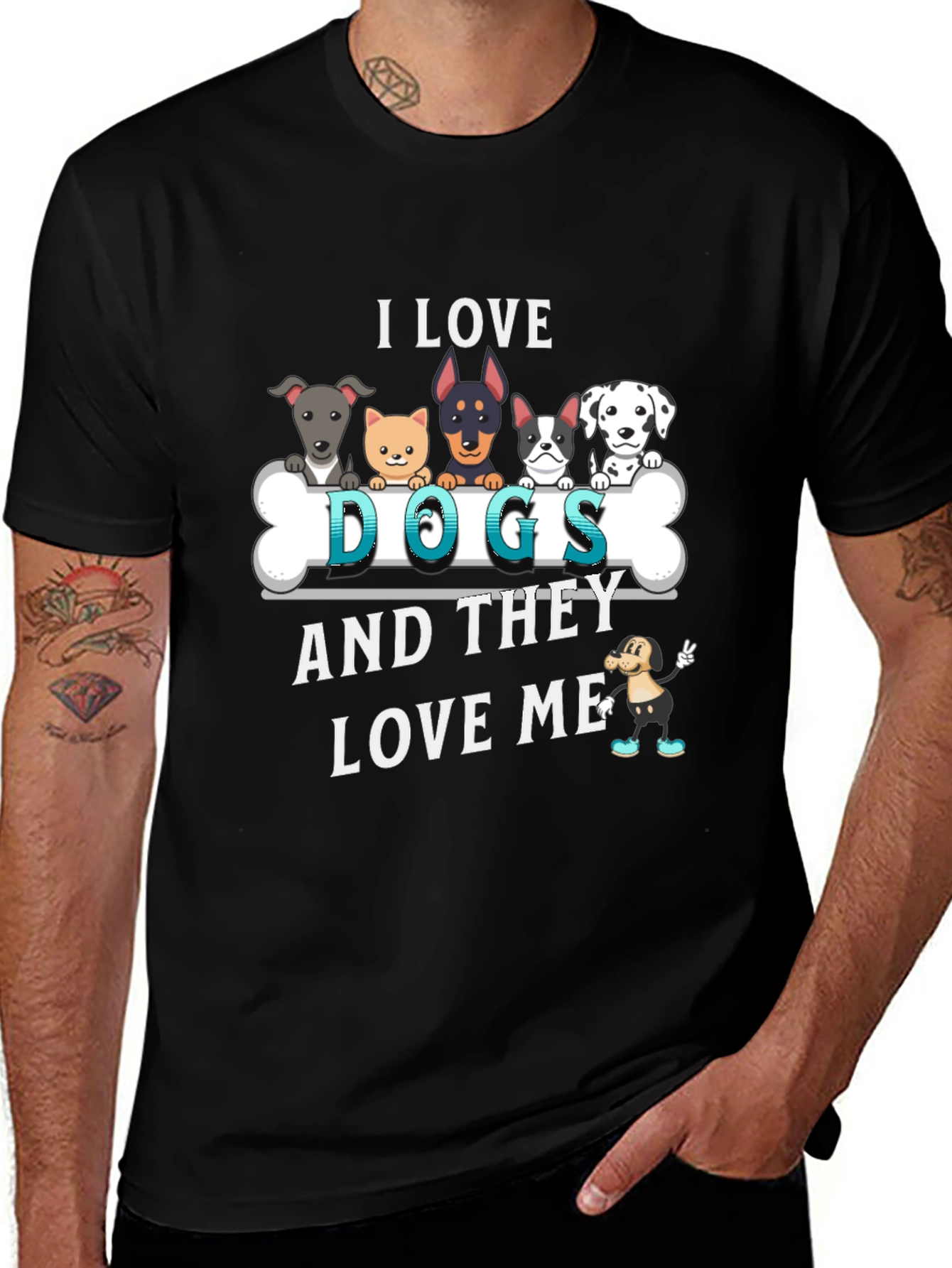 I Love Dogs Graphic Tee