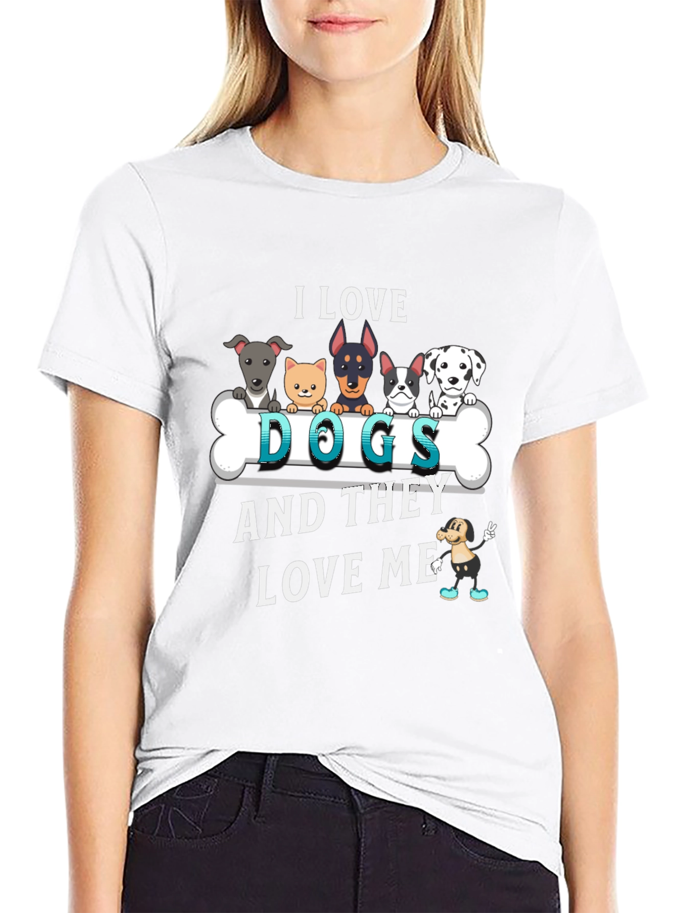 I Love Dogs Graphic Tee