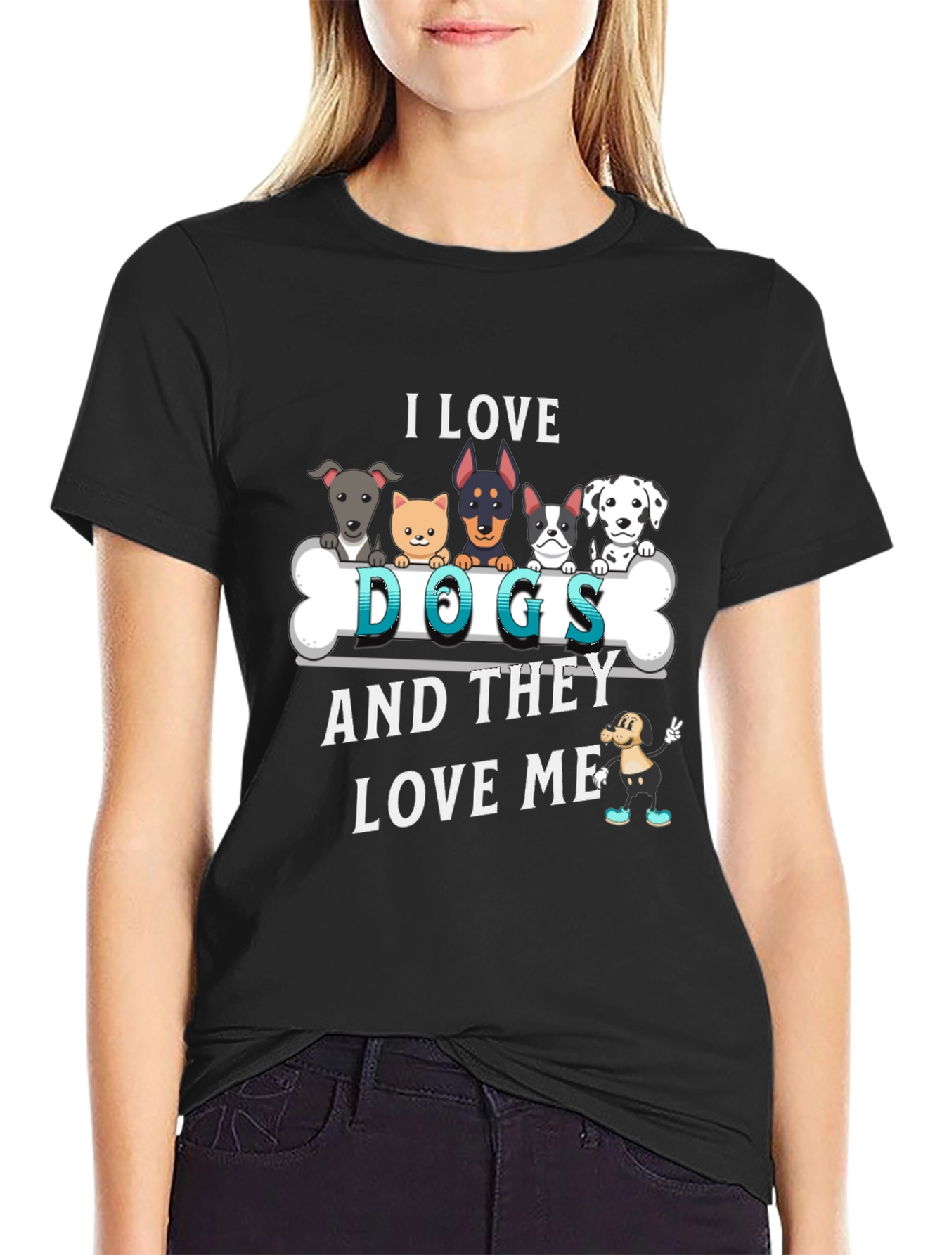 I Love Dogs Graphic Tee