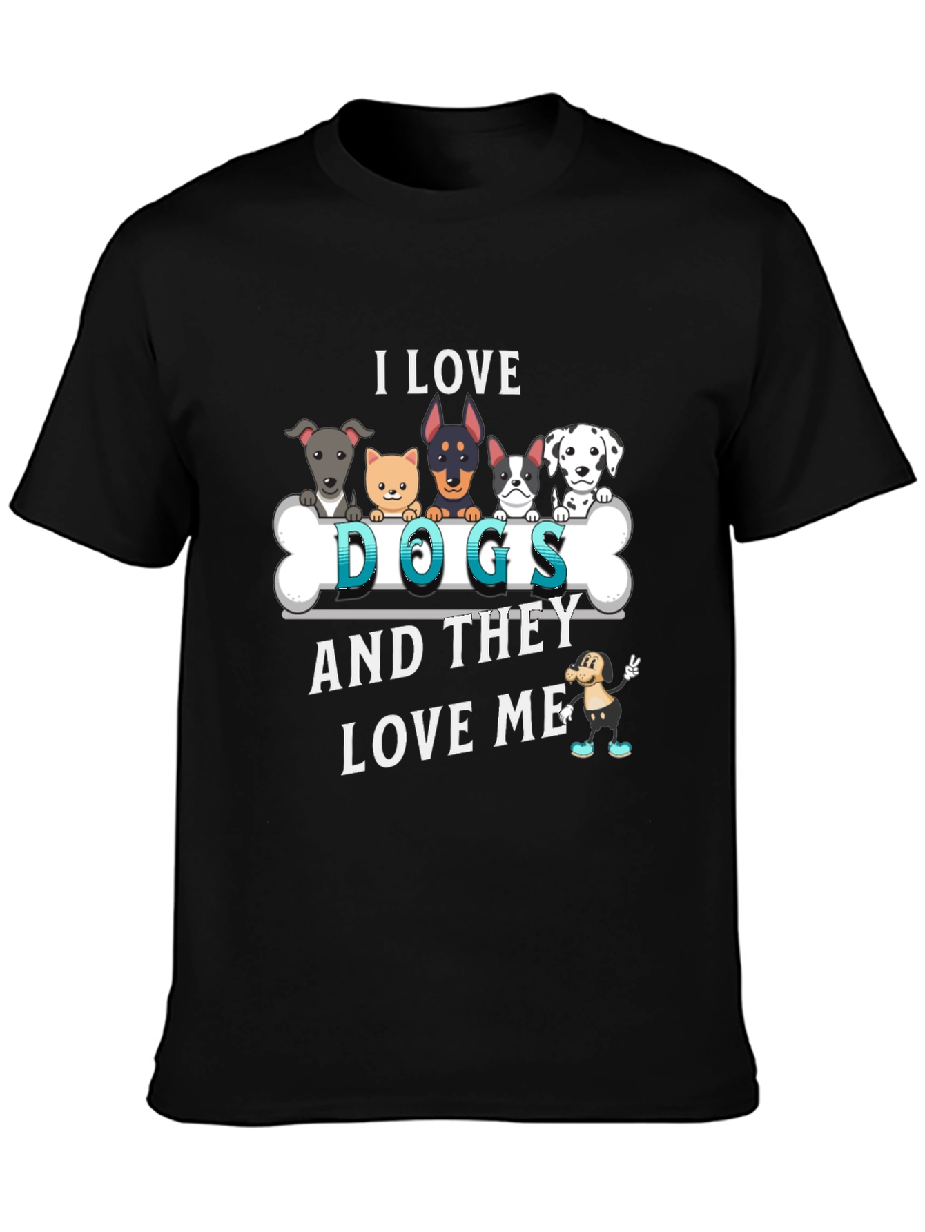 I Love Dogs Graphic Tee