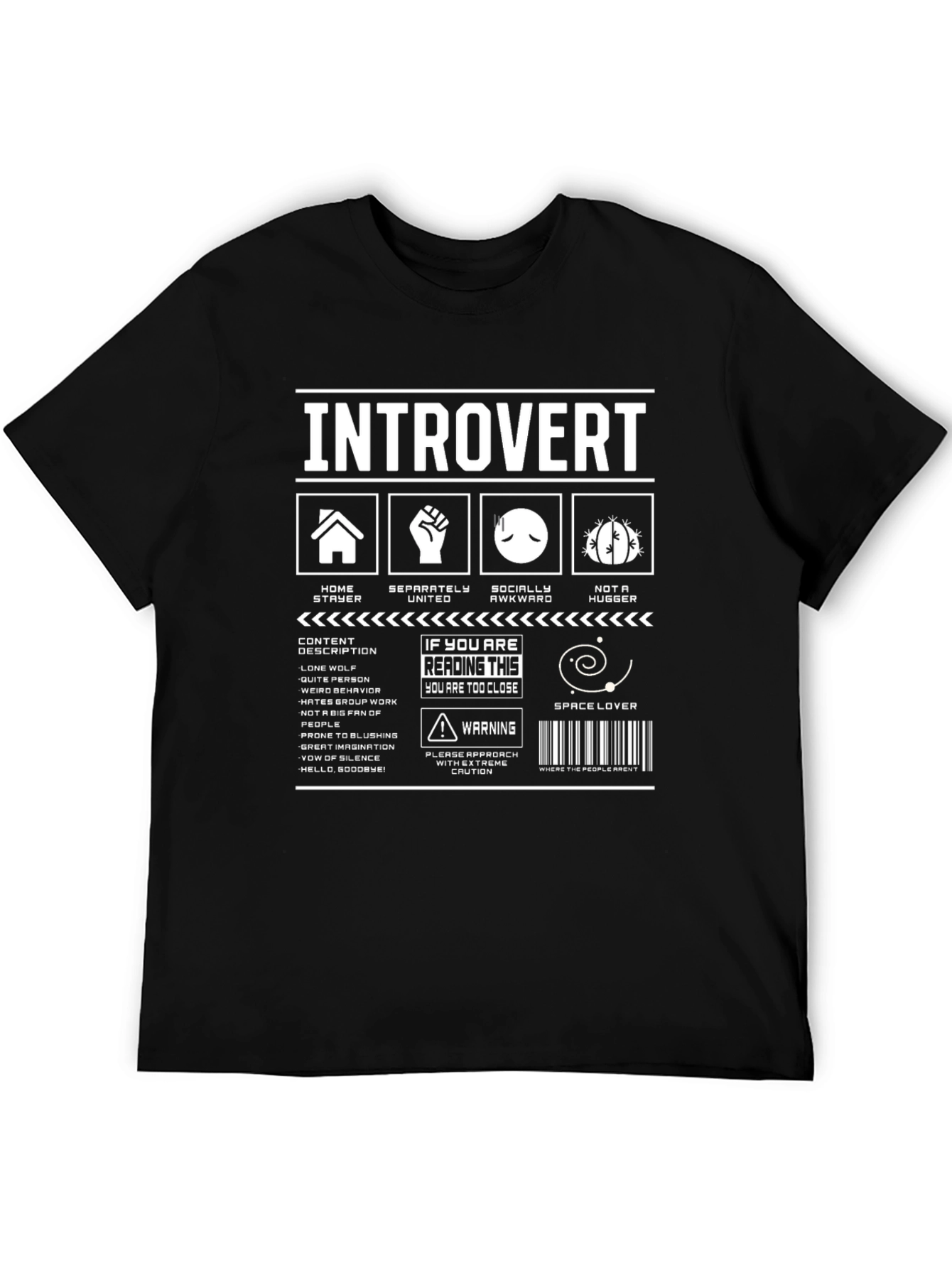 Introvert T-Shirt: Funny Graphic Tee for Quiet People