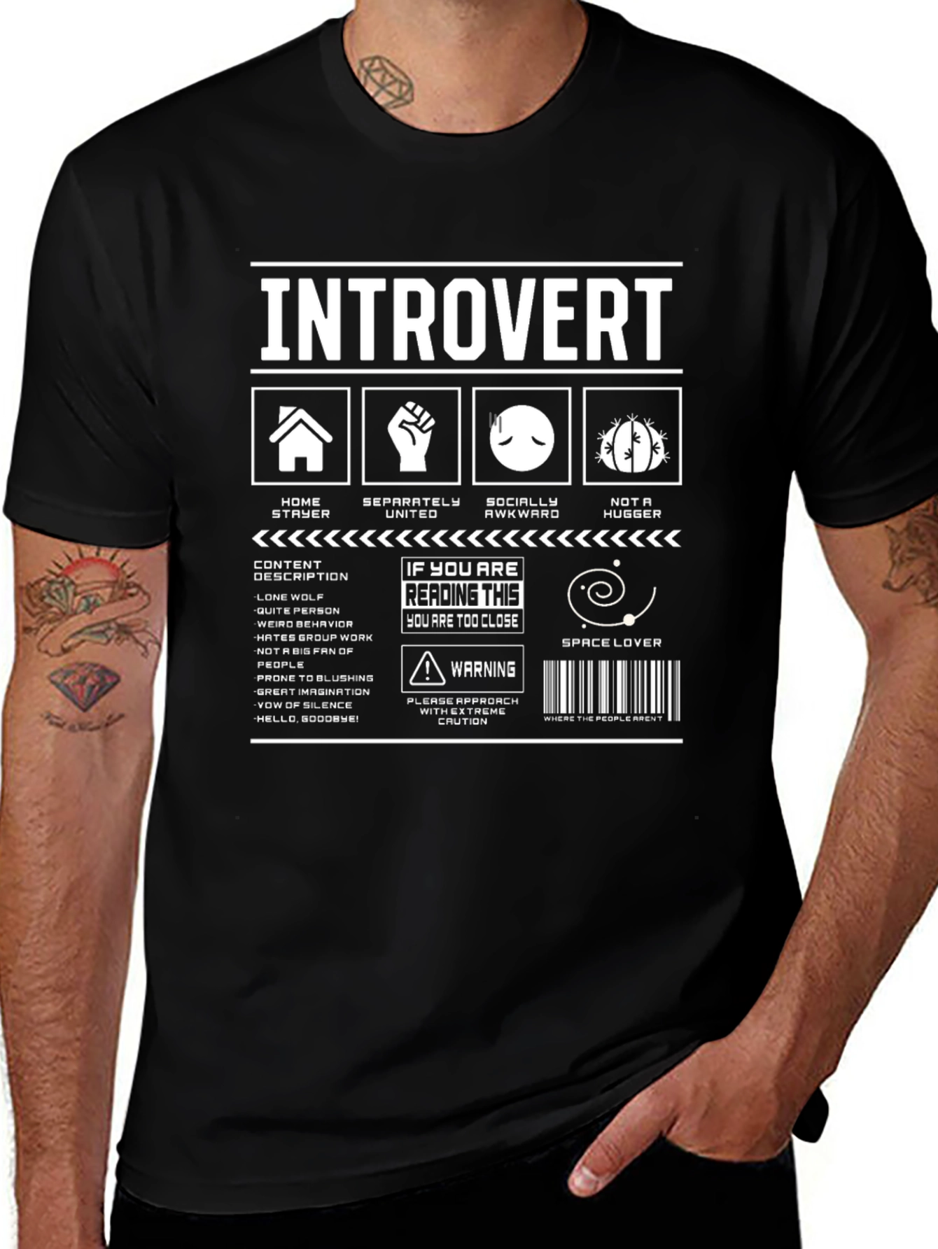 Introvert T-Shirt: Funny Graphic Tee for Quiet People