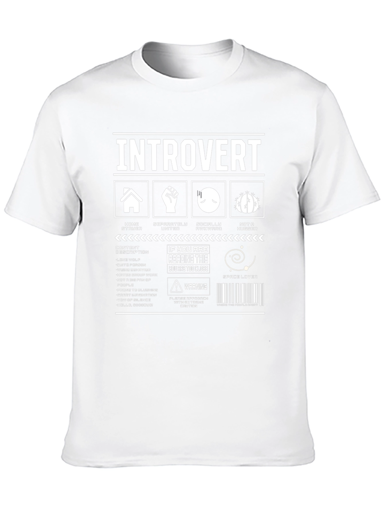 Introvert T-Shirt: Funny Graphic Tee for Quiet People