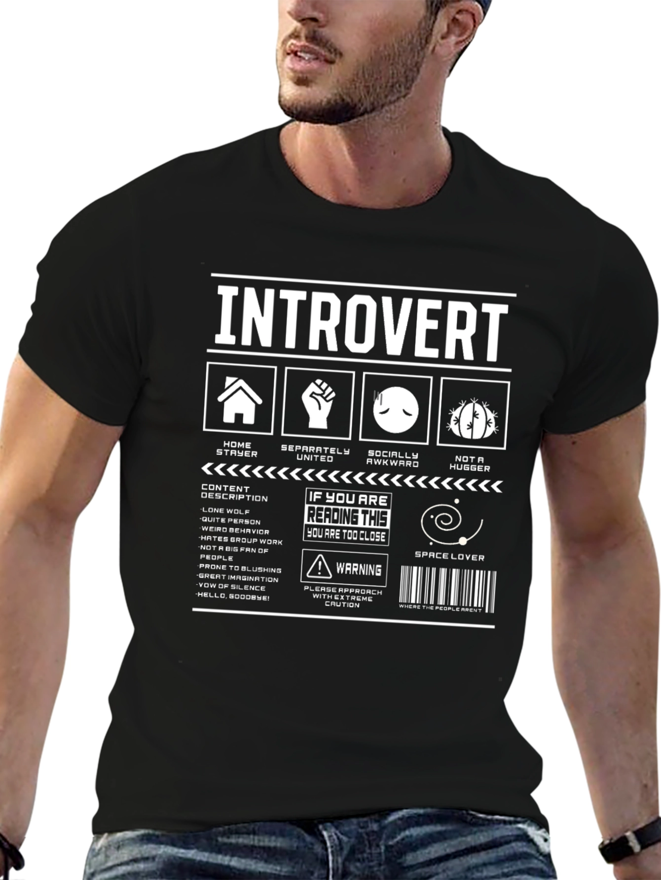 Introvert T-Shirt: Funny Graphic Tee for Quiet People