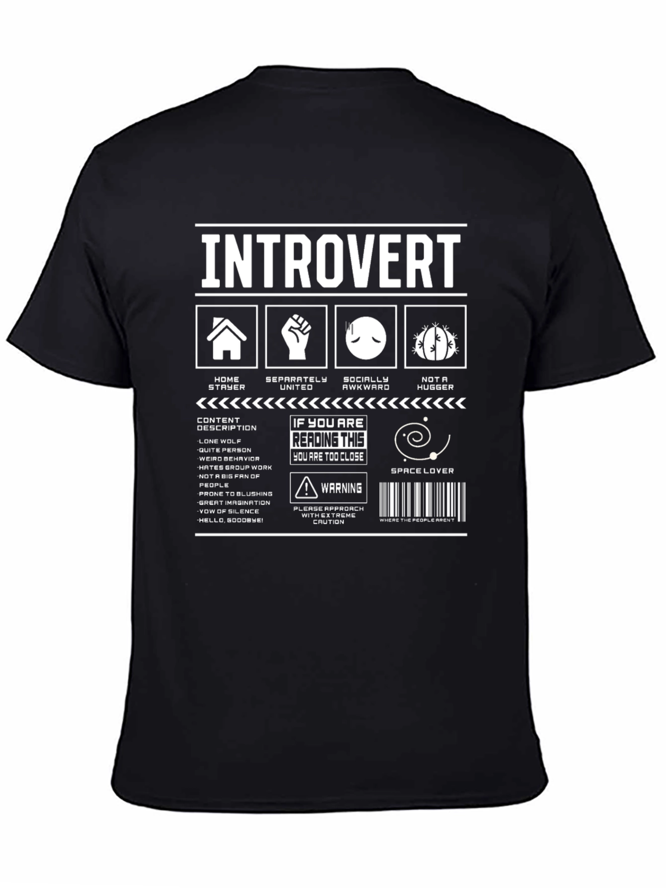 Introvert T-Shirt: Funny Graphic Tee for Quiet People