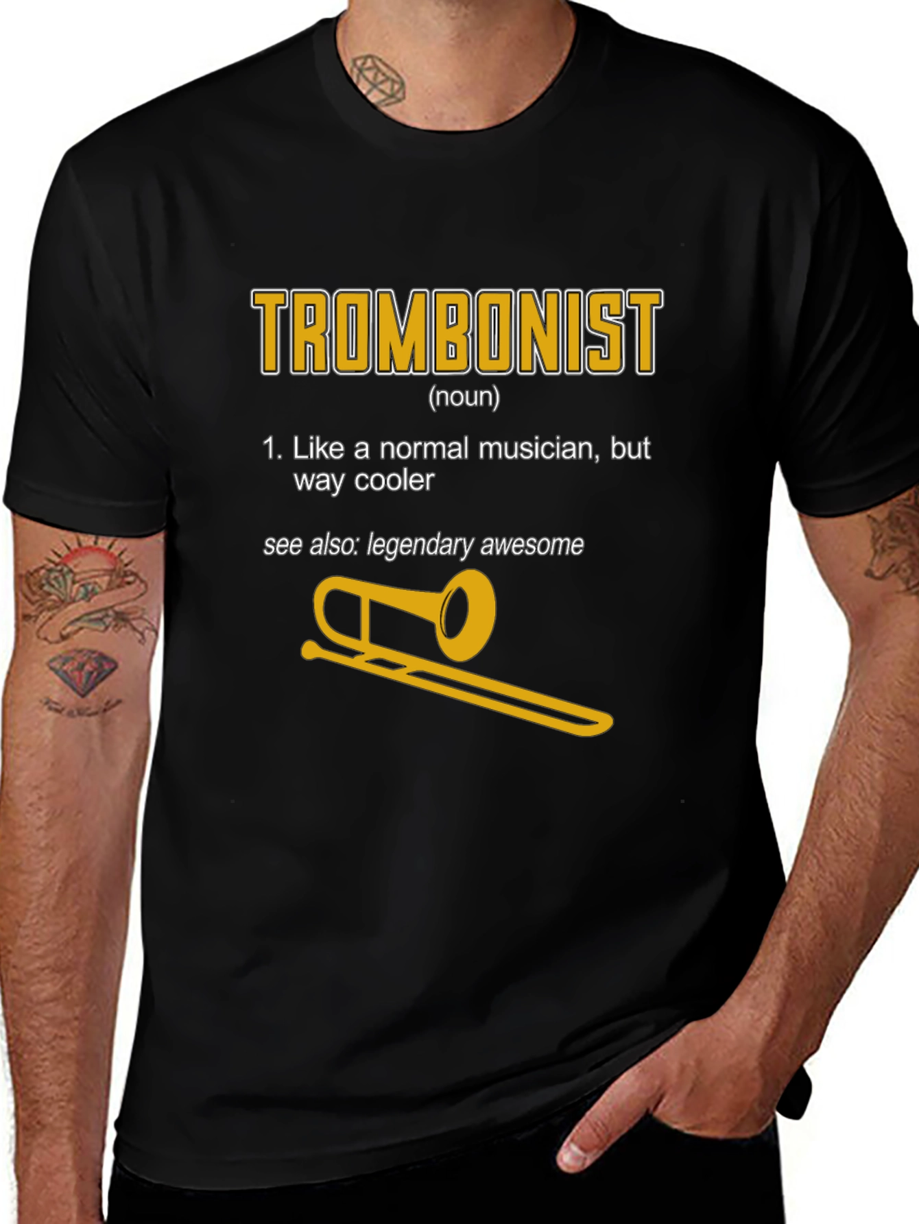 Trombonist Definition Graphic Tee - Musician Humor