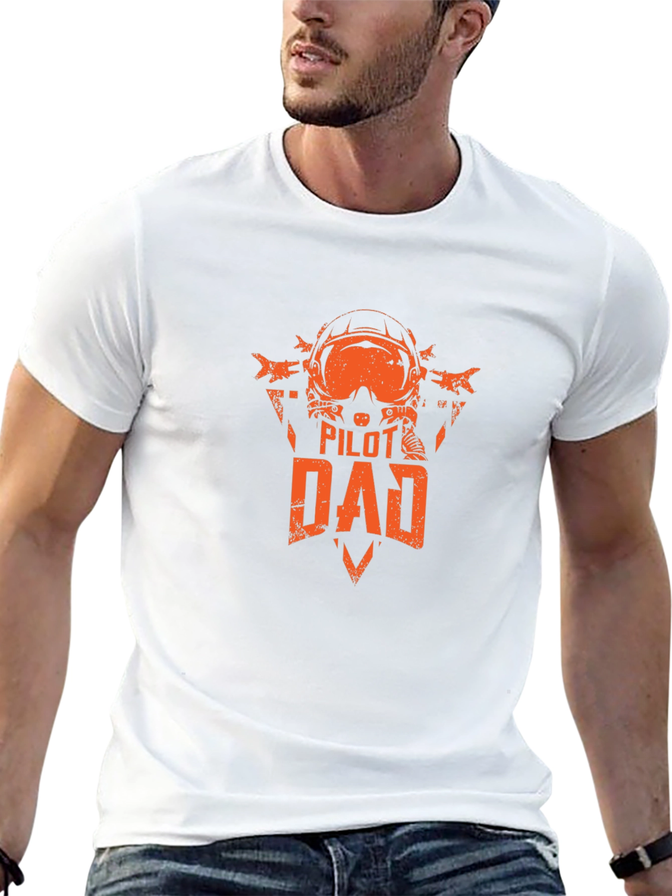 Pilot Dad Graphic T-Shirt - Black