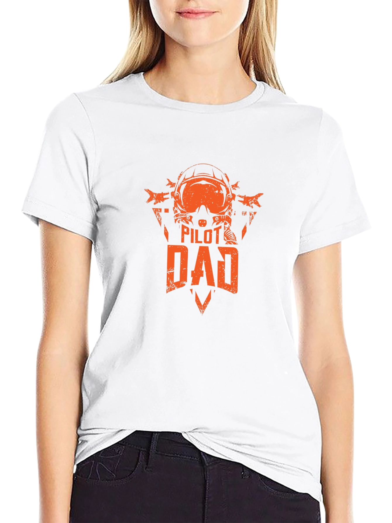 Pilot Dad Graphic T-Shirt - Black