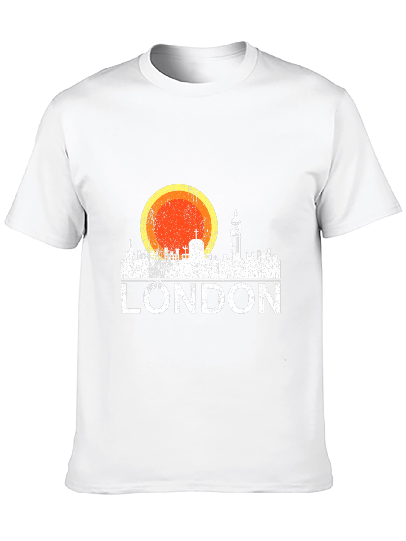 London Skyline Sunset T-Shirt - Black