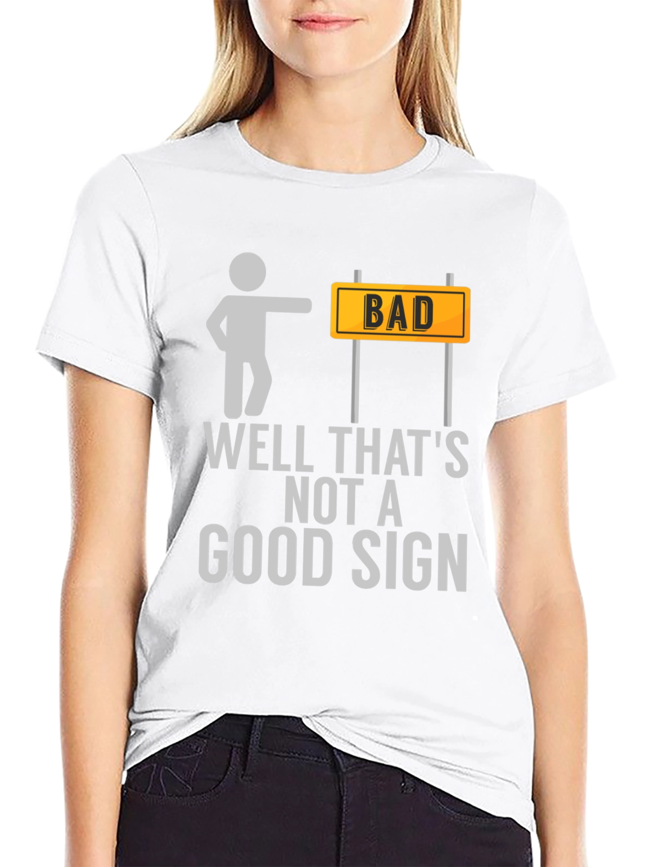 Bad Sign T-Shirt Funny Graphic Tee