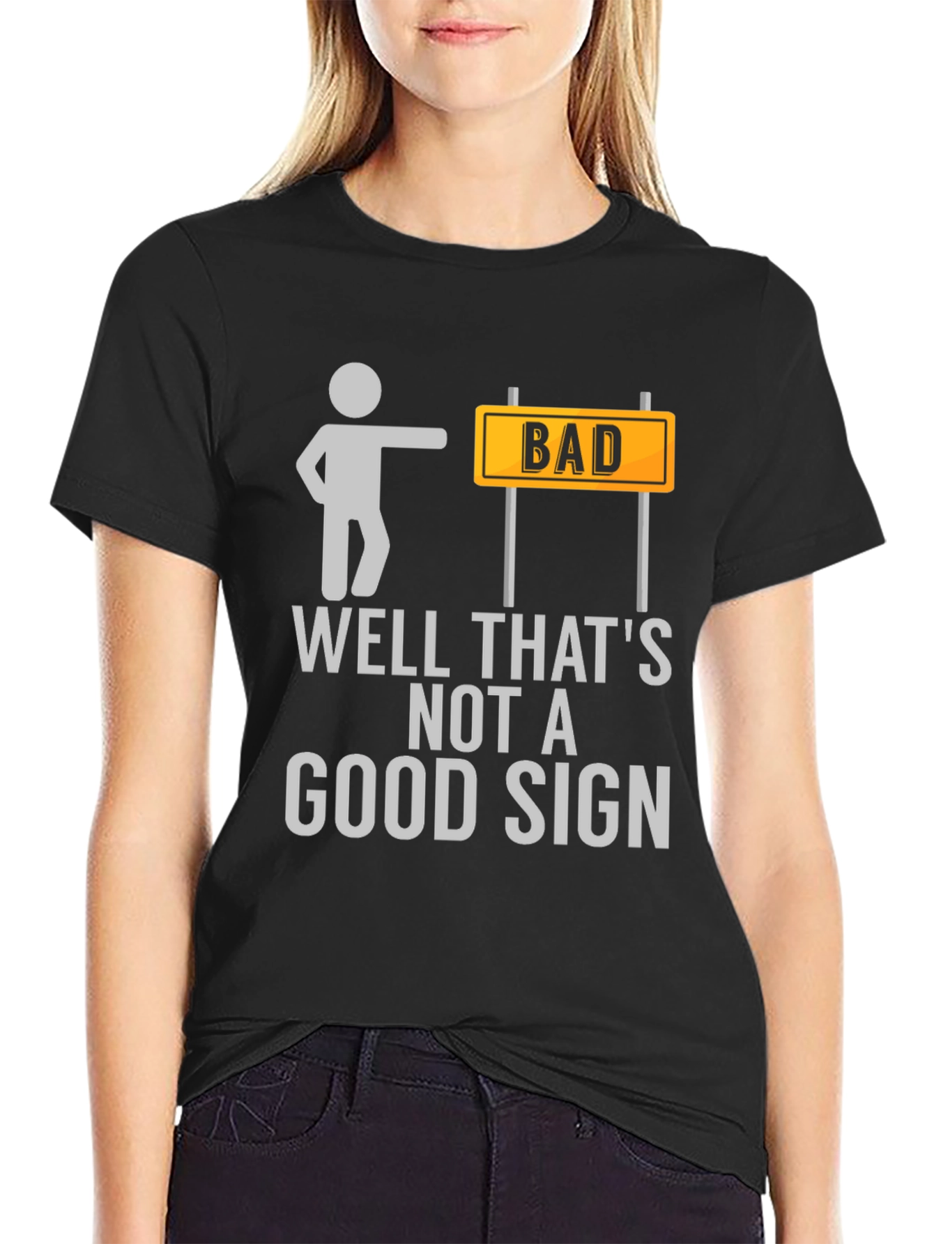 Bad Sign T-Shirt Funny Graphic Tee