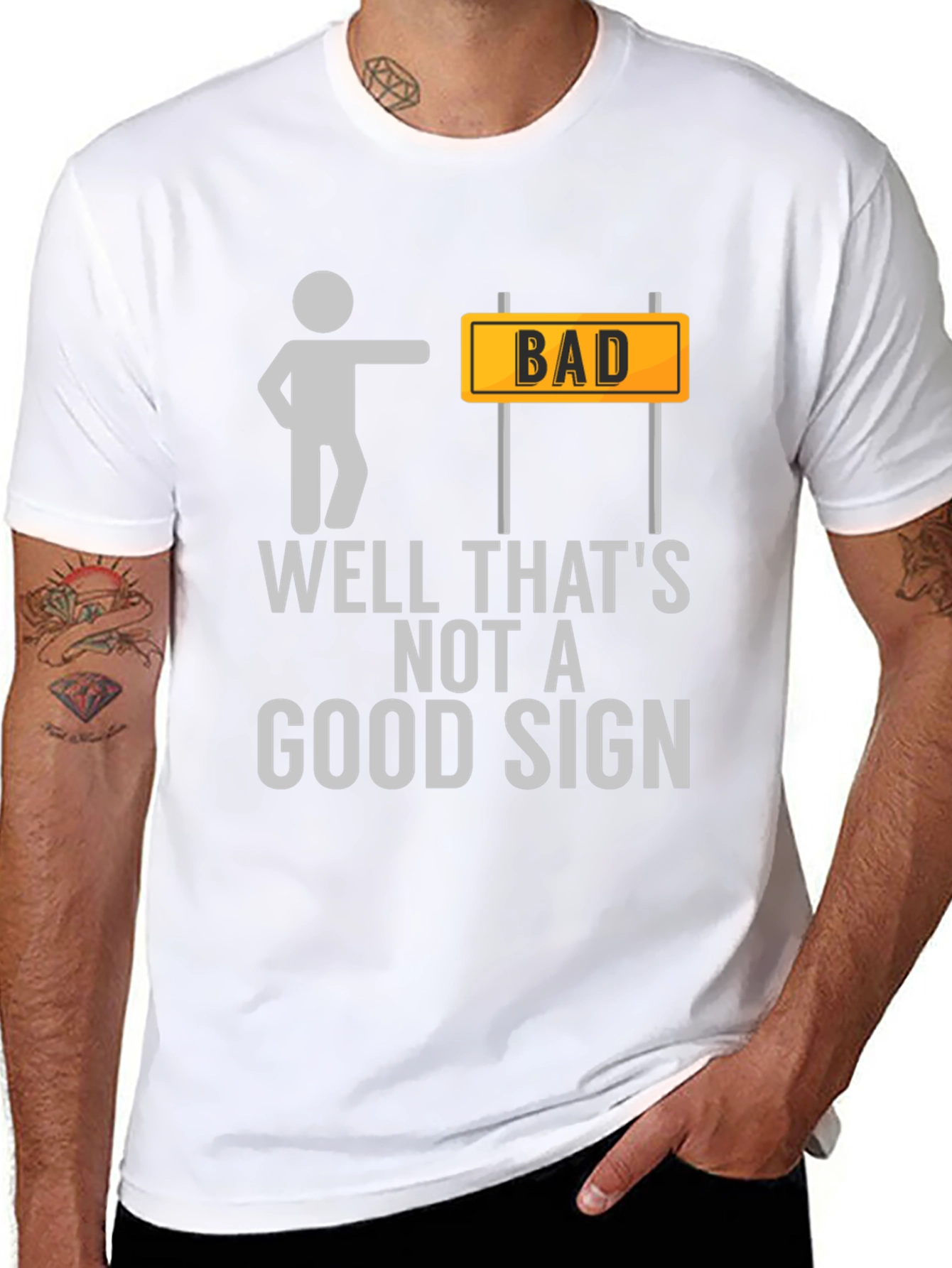 Bad Sign T-Shirt Funny Graphic Tee