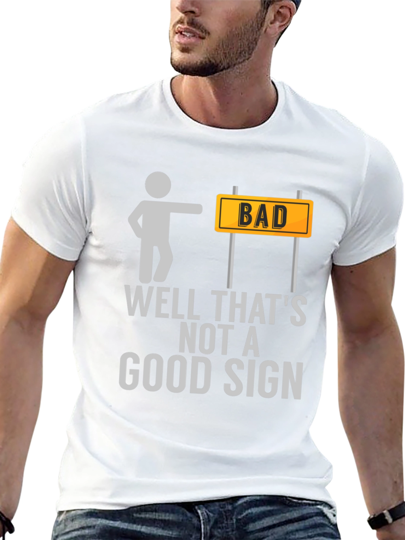 Bad Sign T-Shirt Funny Graphic Tee