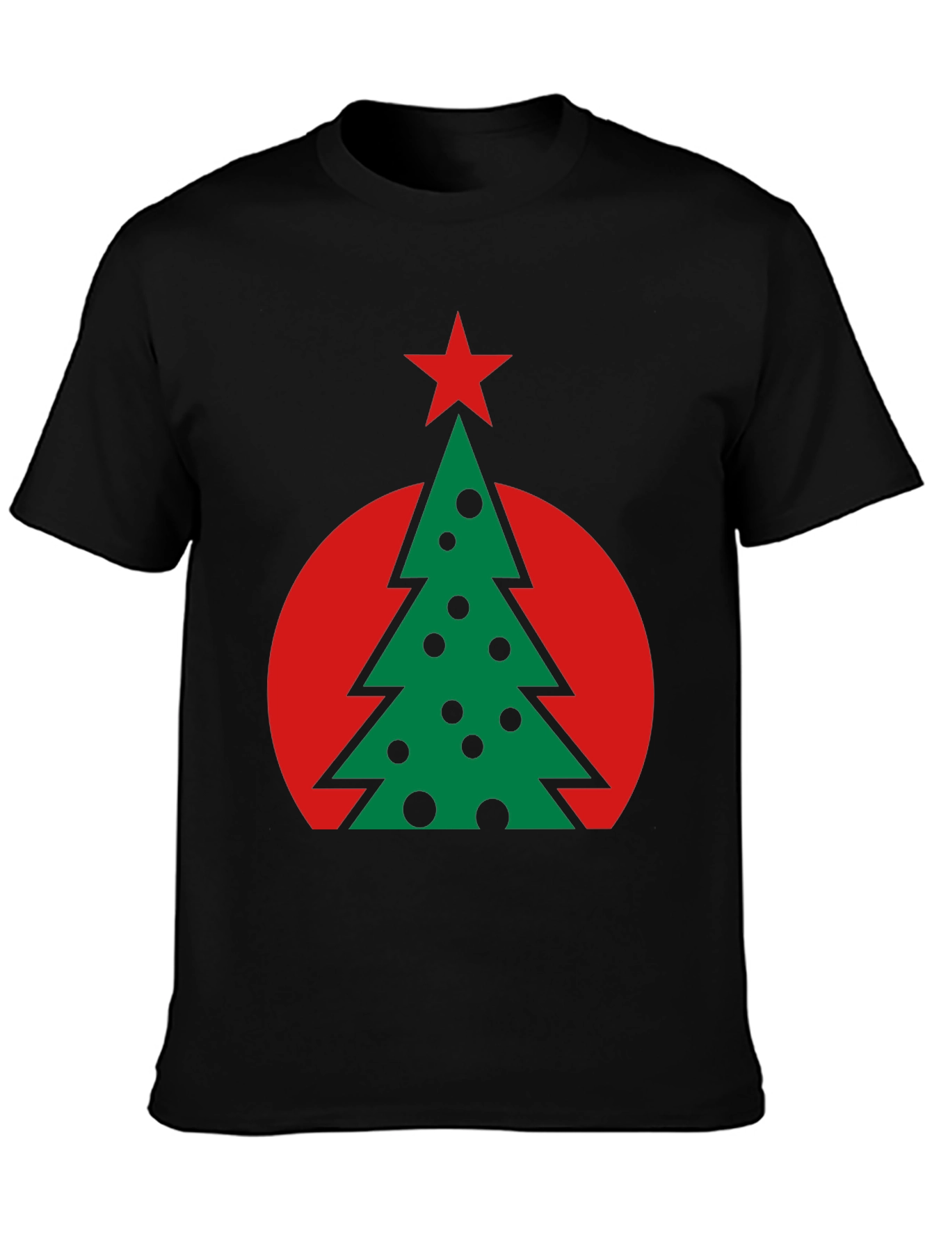 Festive Christmas Tree Graphic Tee - Holiday Style