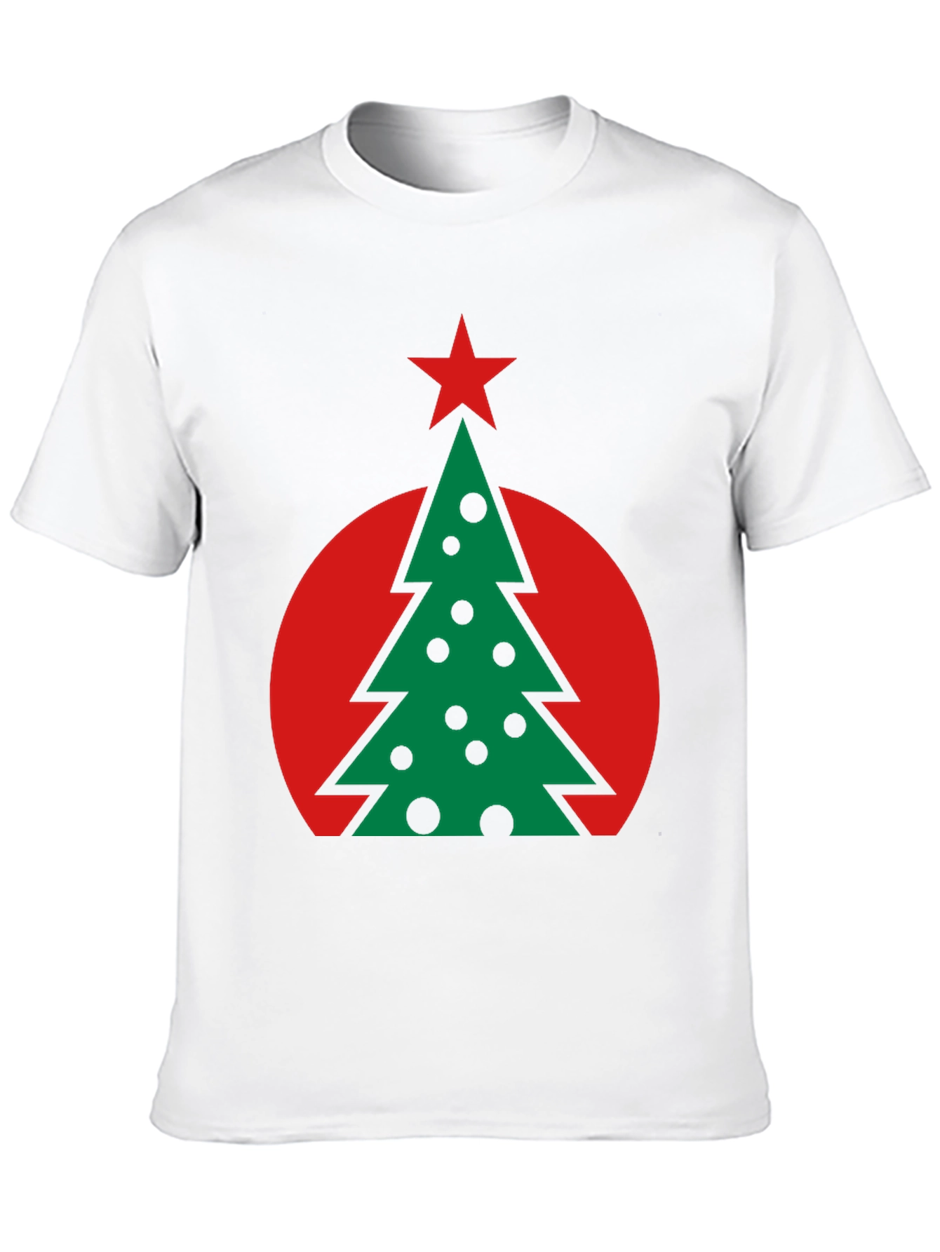 Festive Christmas Tree Graphic Tee - Holiday Style