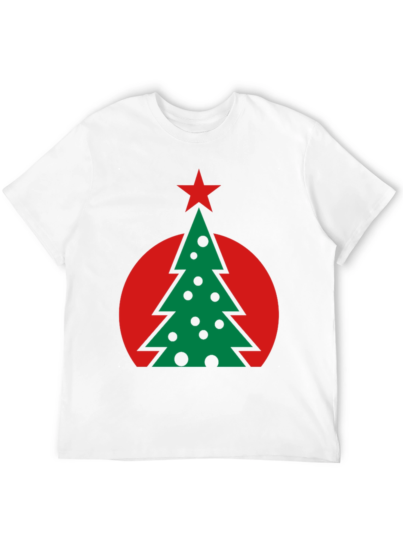 Festive Christmas Tree Graphic Tee - Holiday Style