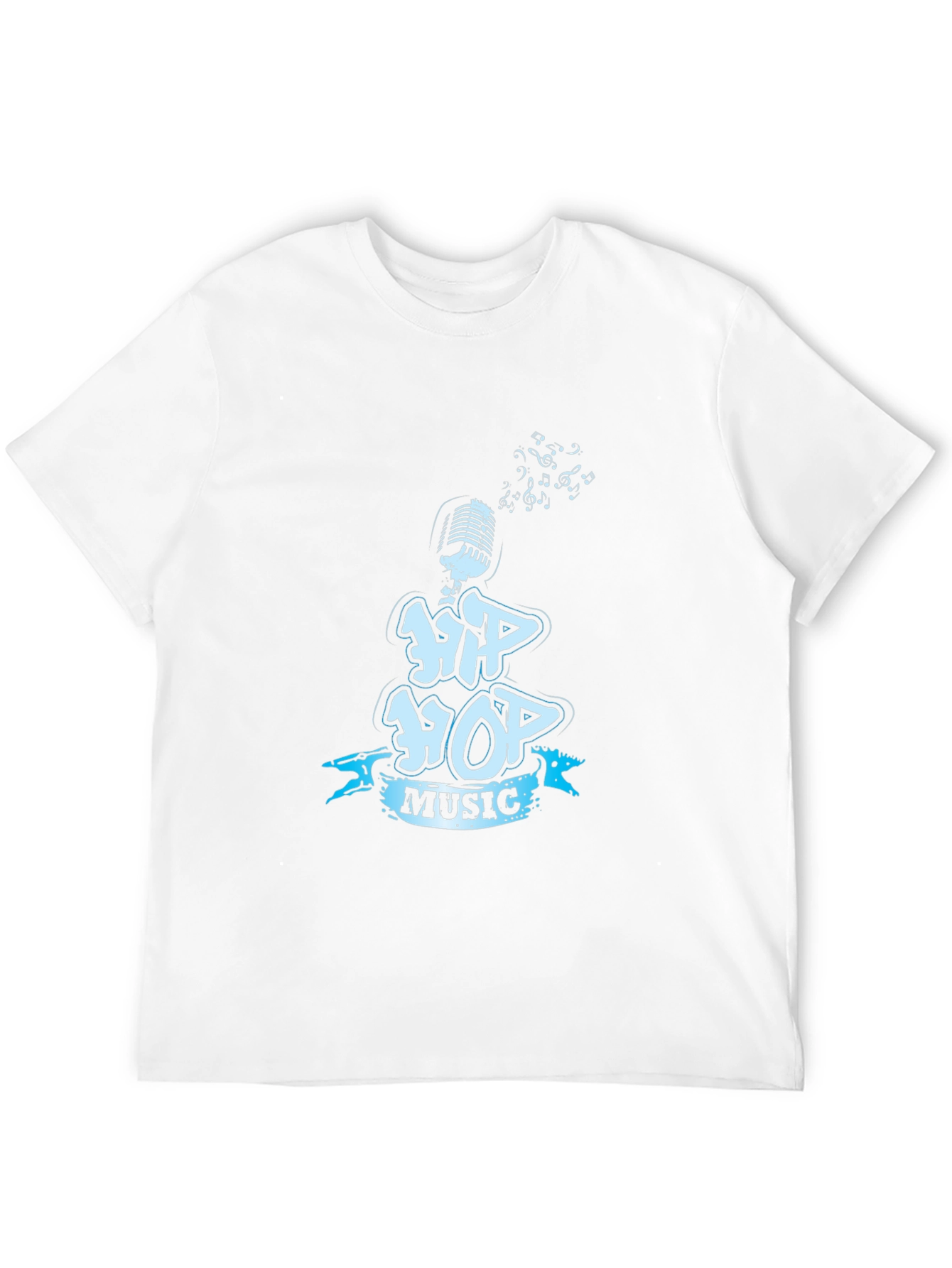 Hip Hop Music Graphic Black T-Shirt