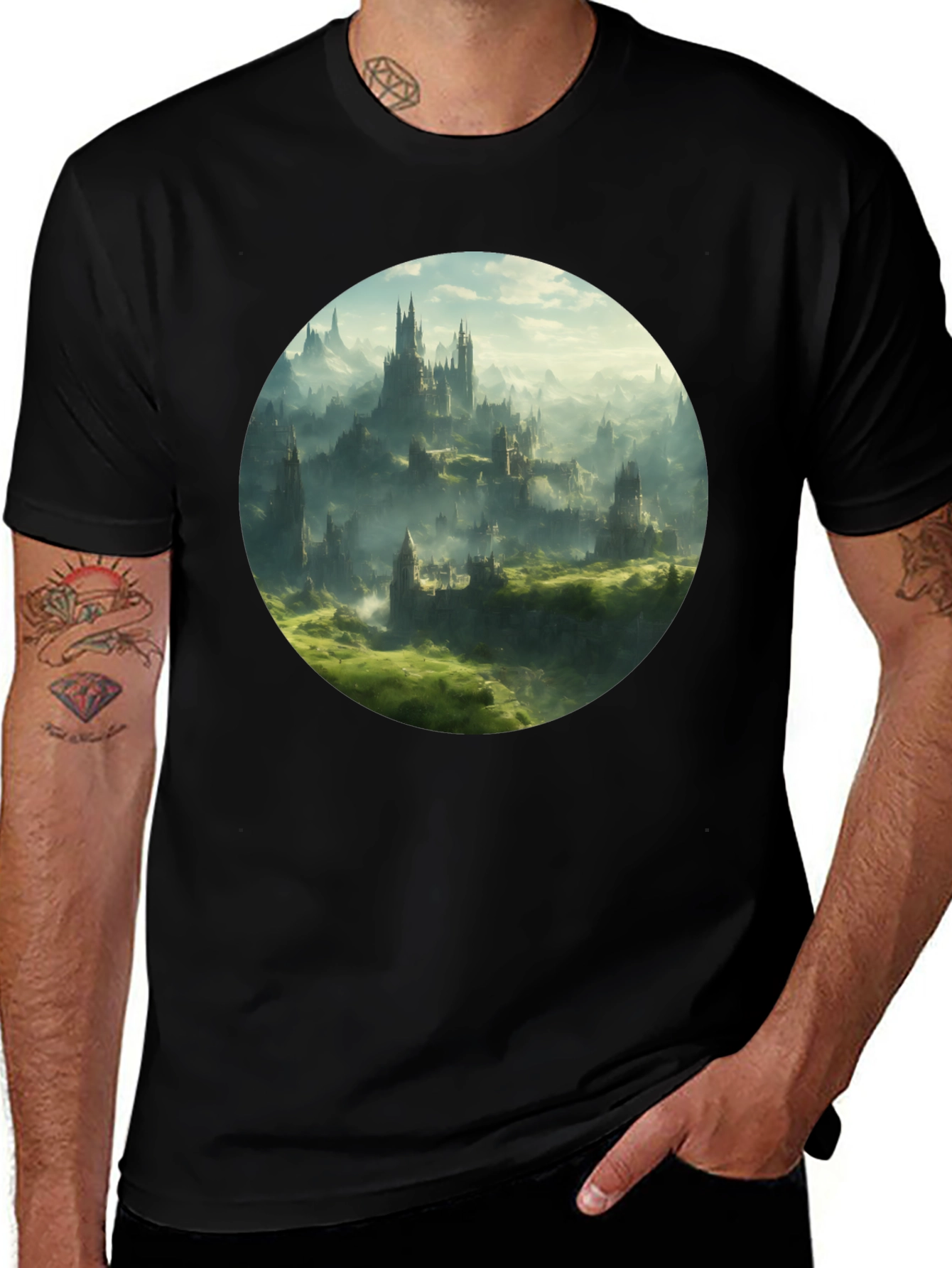 Fantasy Castle Graphic Tee