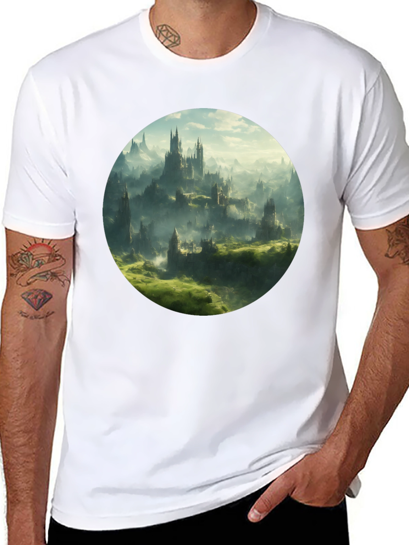 Fantasy Castle Graphic Tee