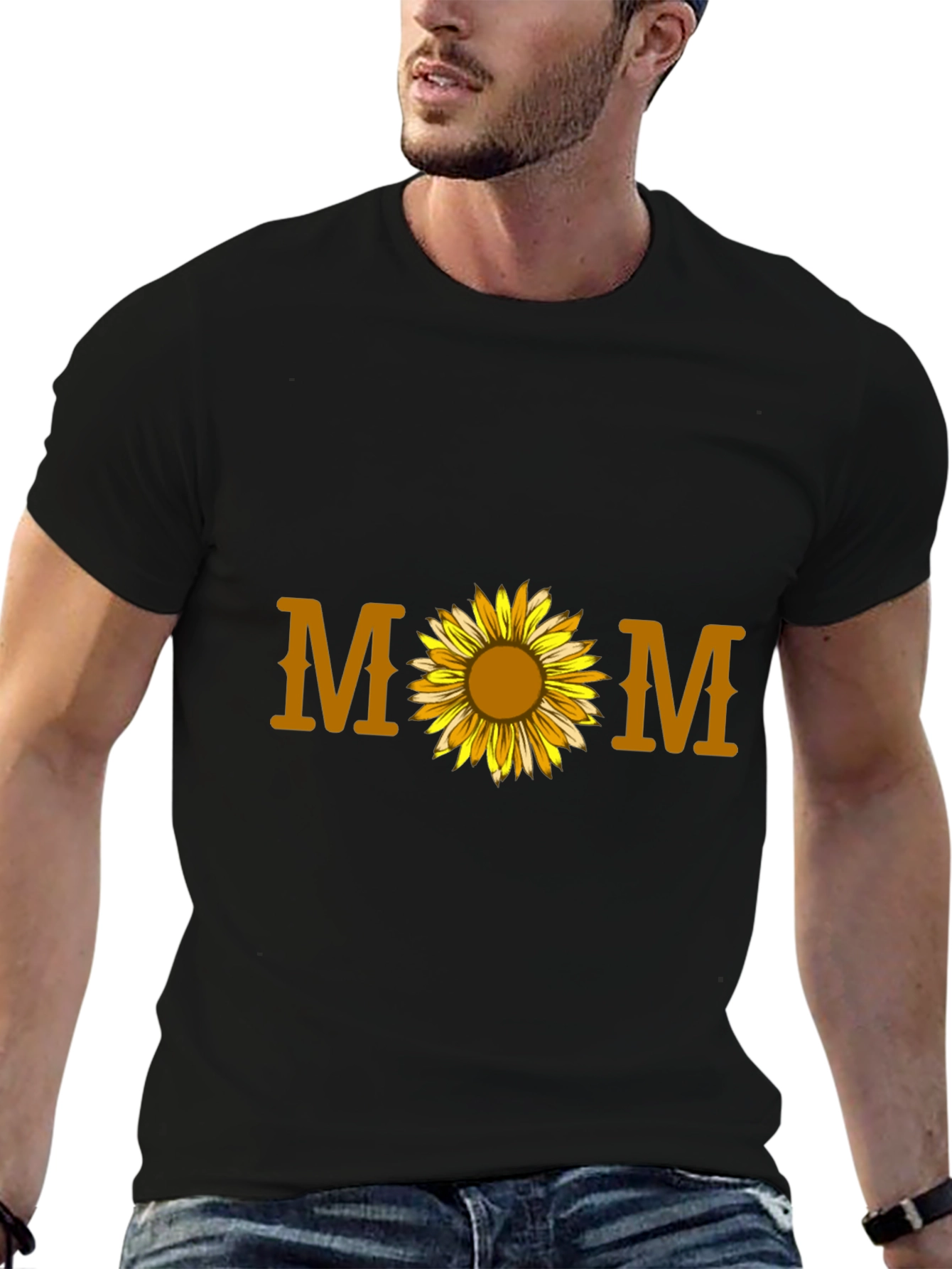 Mom Sunflower Graphic T-Shirt