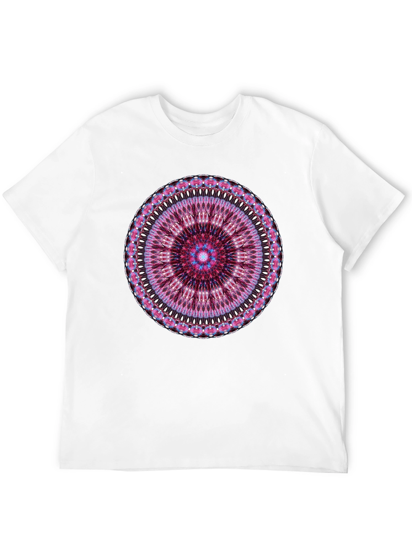 Mandala Graphic Black Crew Neck T-Shirt