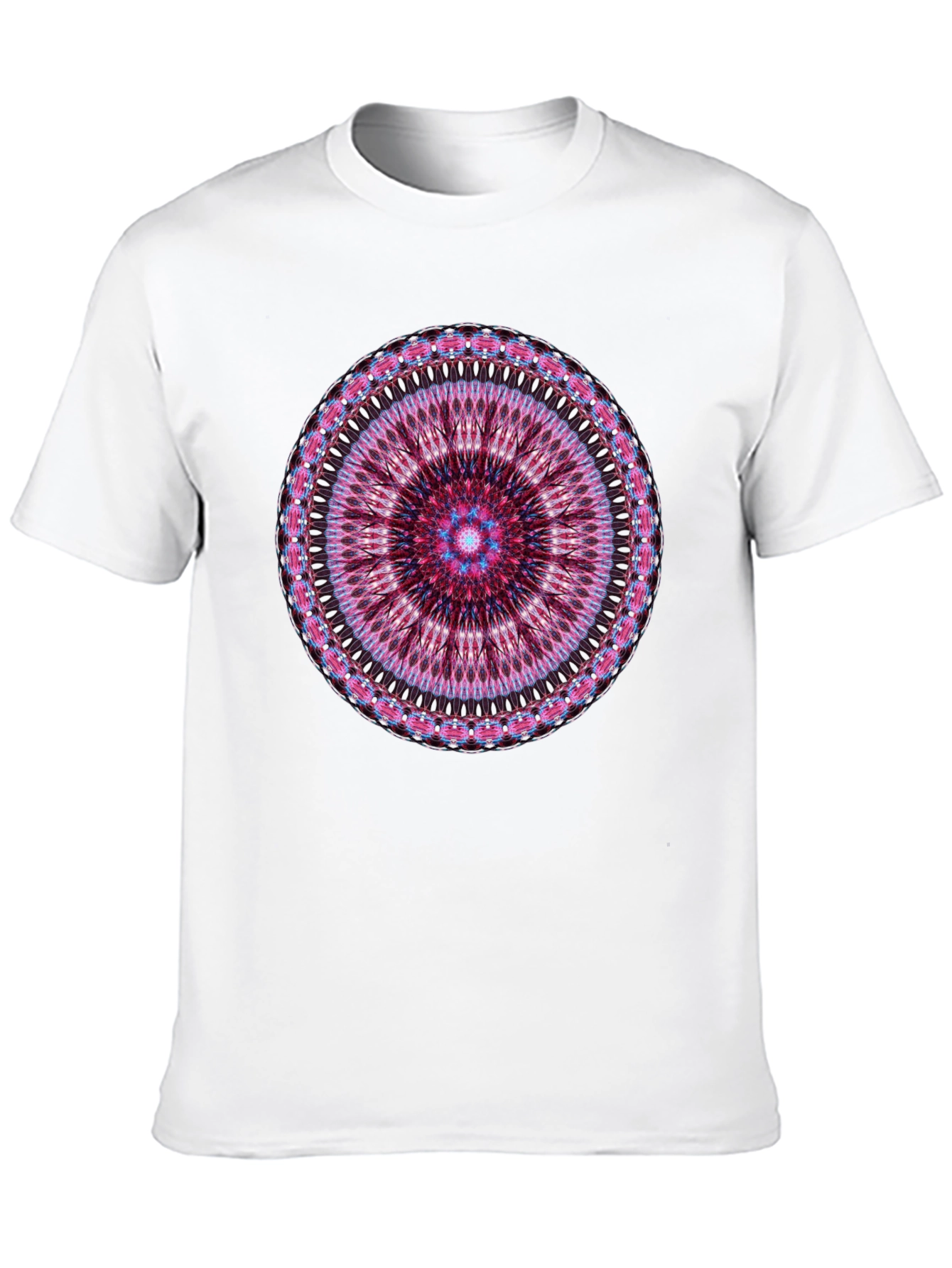Mandala Graphic Black Crew Neck T-Shirt