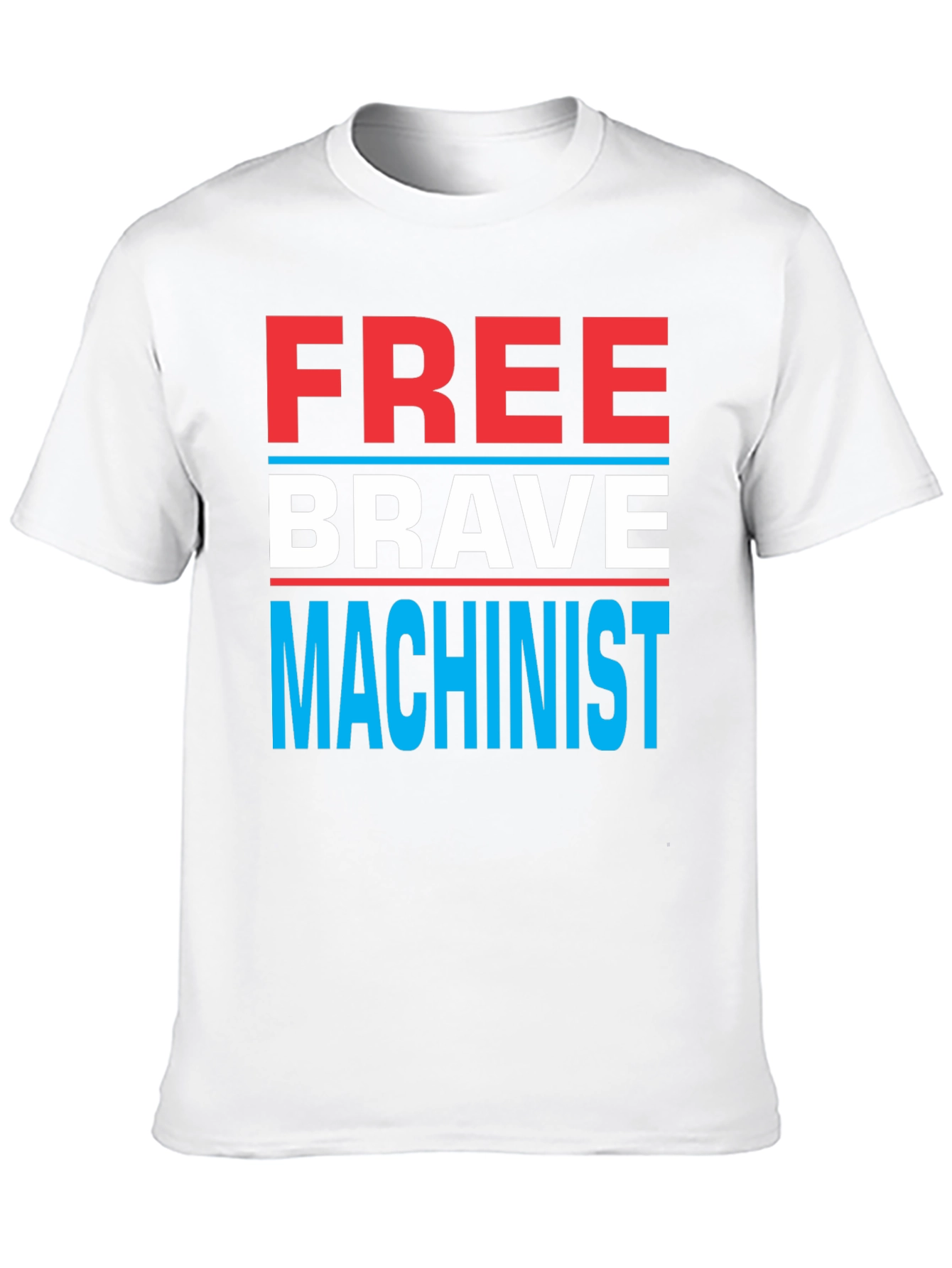 Free Brave Machinist Graphic T-Shirt - Black