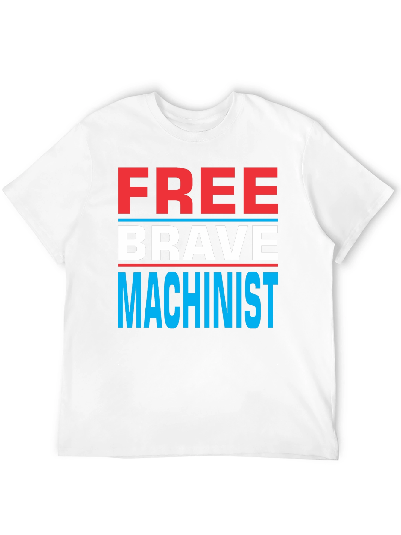 Free Brave Machinist Graphic T-Shirt - Black