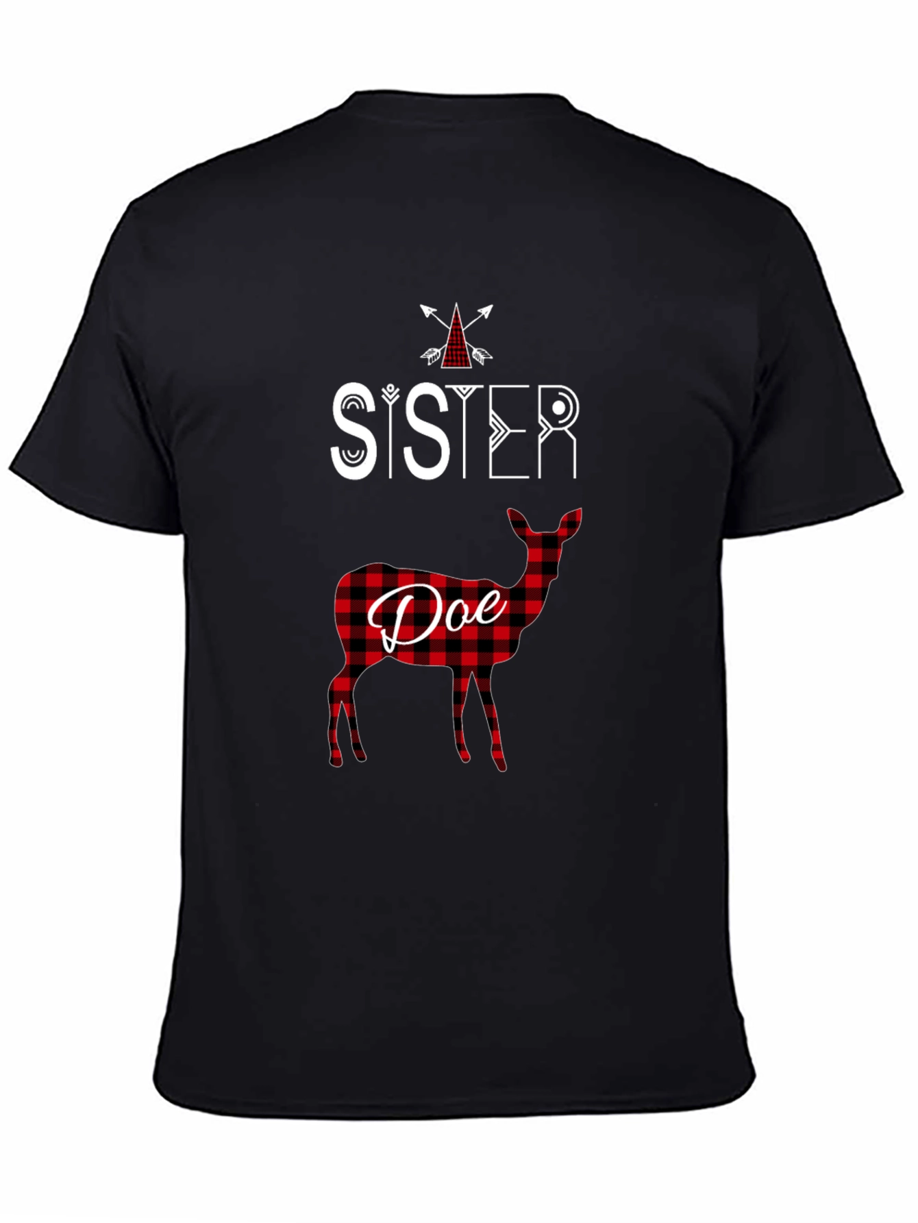 Sister Doe Plaid Graphic Tee